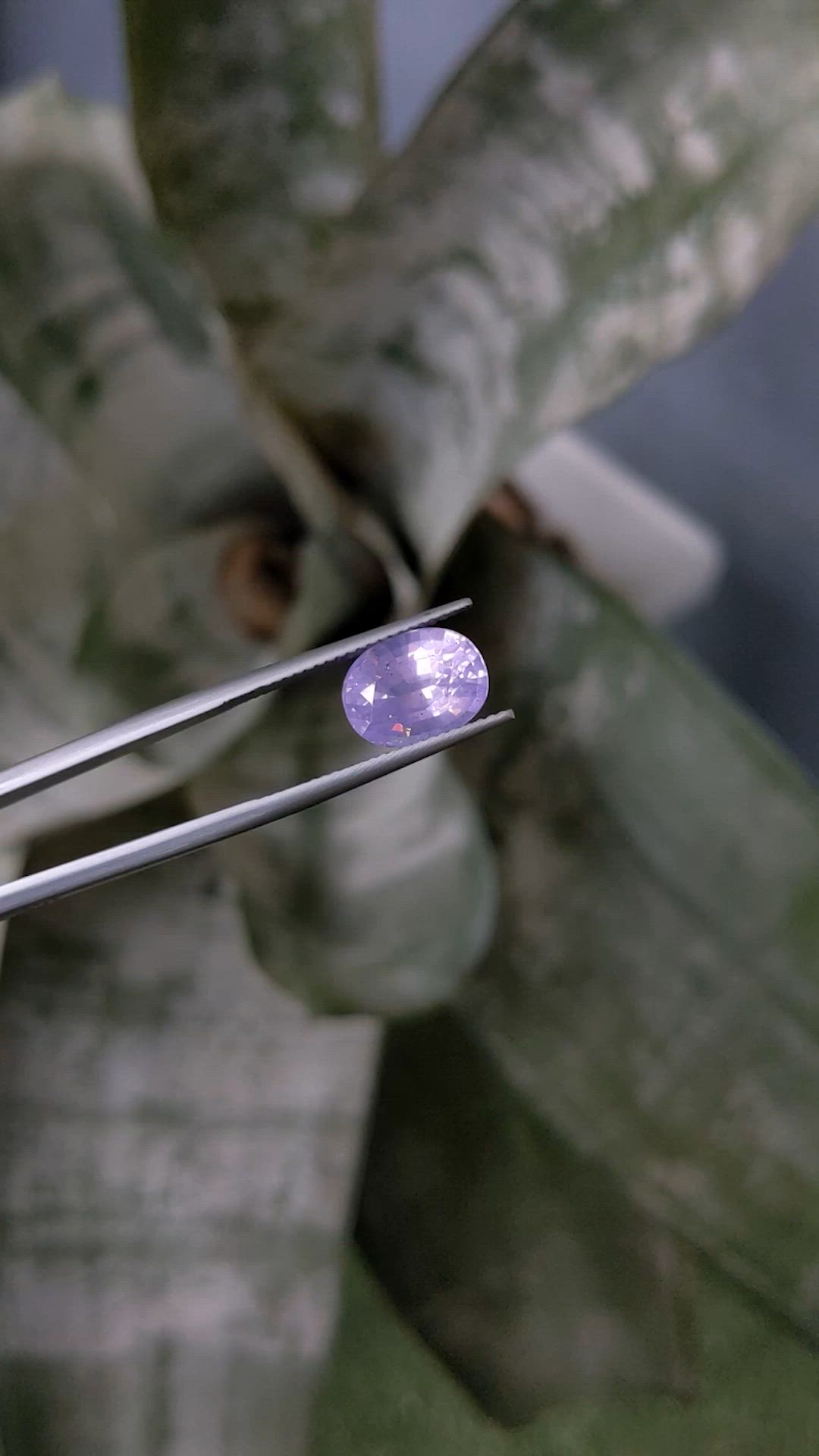 4.81 Ct. Pinkish Purple Spinel from Burma (Myanmar) Size Video