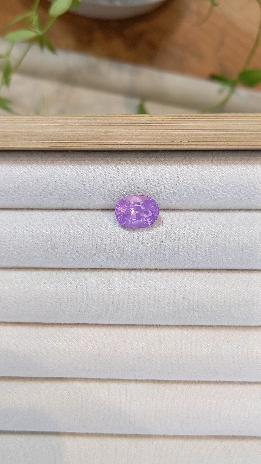 4.81 Ct. Pinkish Purple Spinel from Burma (Myanmar) Size Video