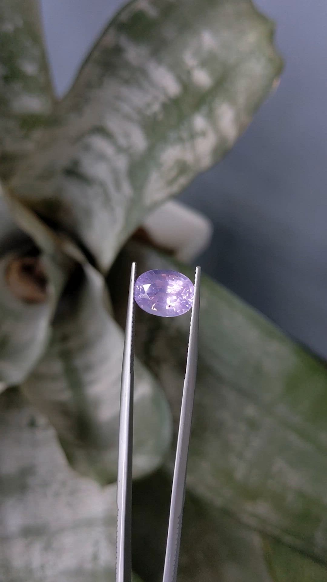 4.81 Ct. Pinkish Purple Spinel from Burma (Myanmar) Size Video