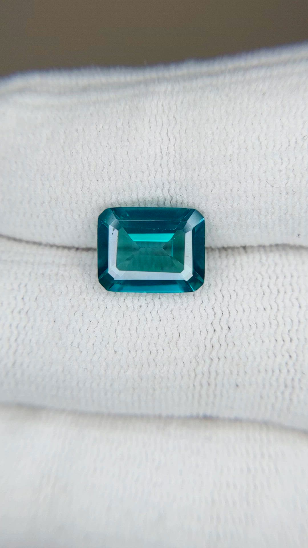 3.50 Ct. Greenish Blue Topaz from Brazil Size Video