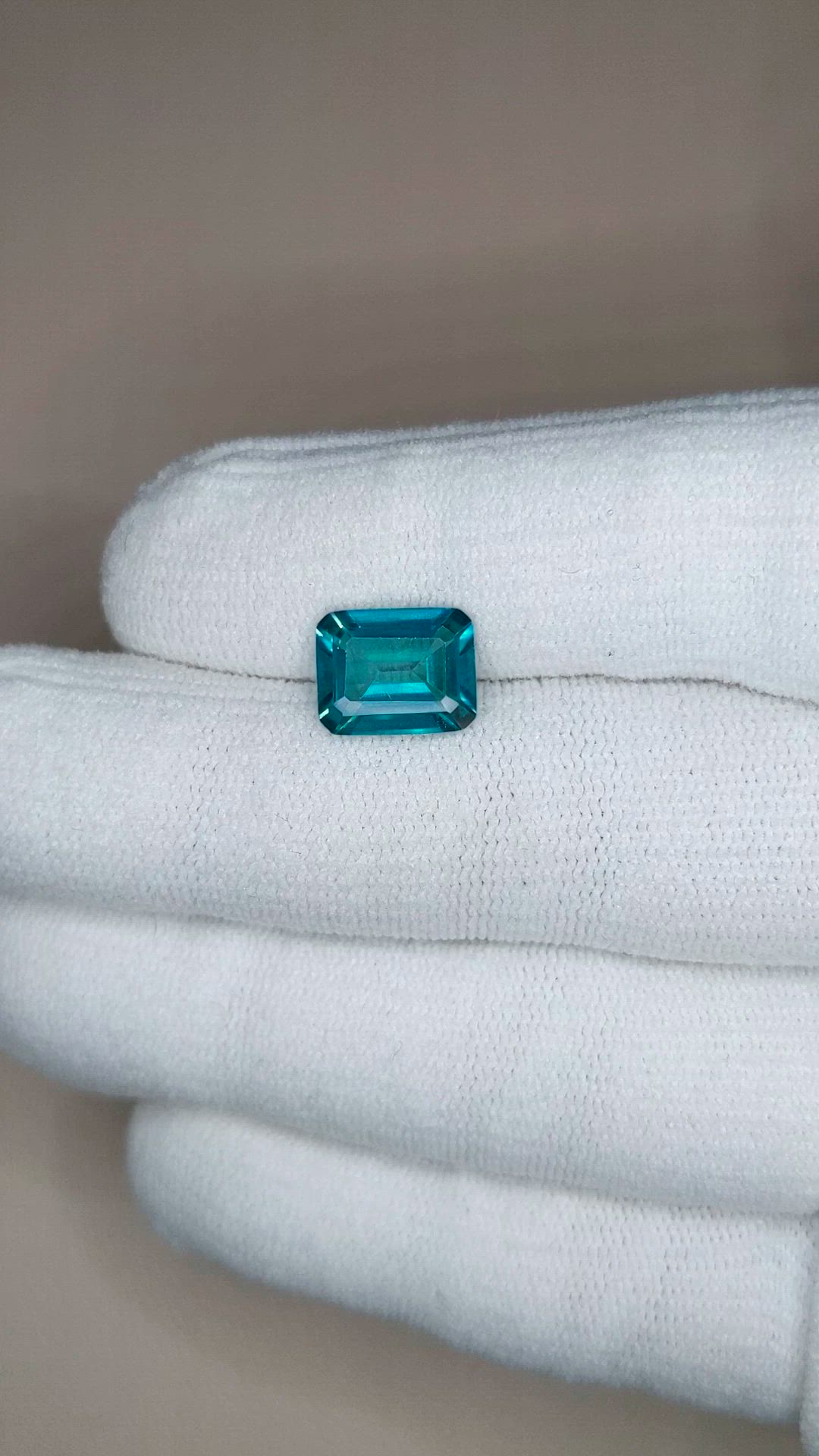 3.50 Ct. Greenish Blue Topaz from Brazil Size Video