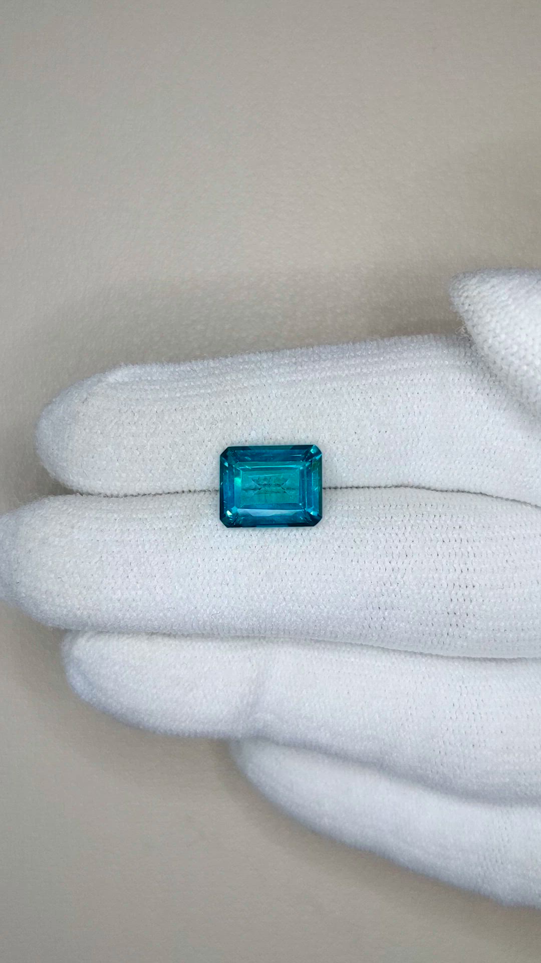 3.99 Ct. Greenish Blue Topaz from Brazil Size Video