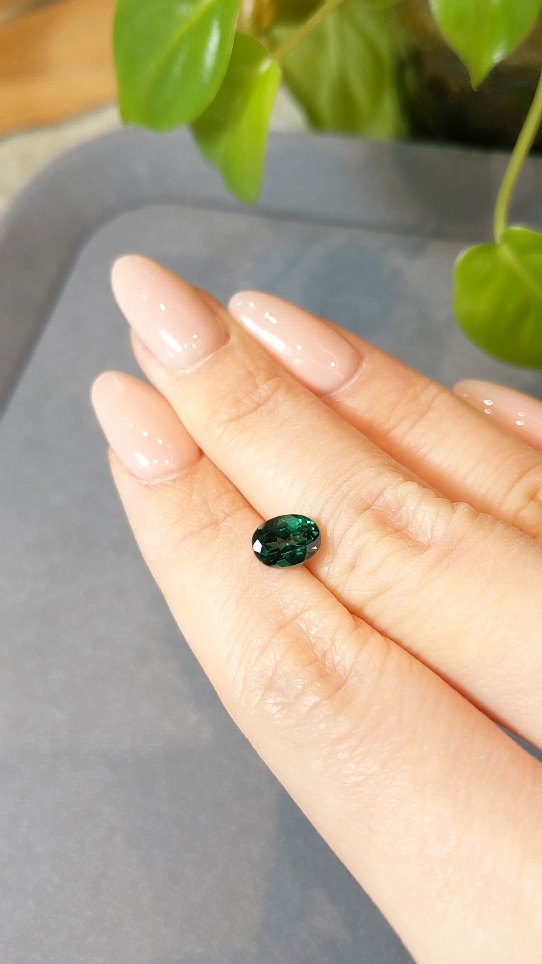 1.66 Ct. Bluish Green Topaz from Brazil Size Video