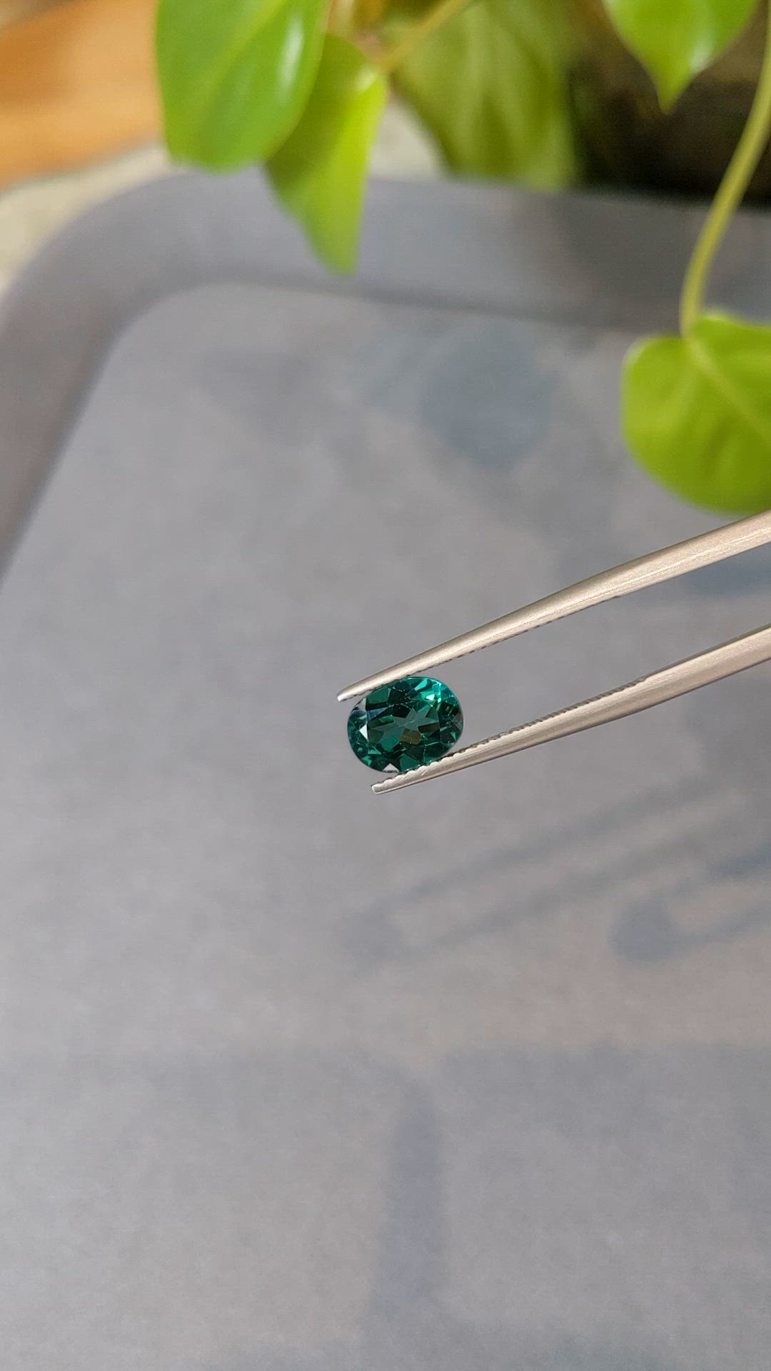 1.80 Ct. Bluish Green Topaz from Brazil Size Video