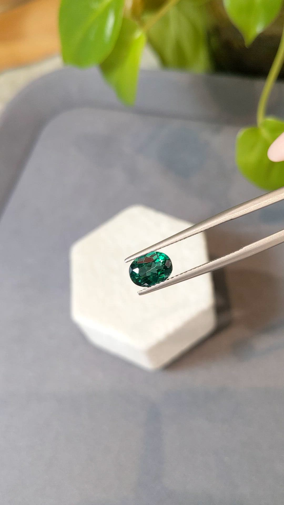 1.54 Ct. Bluish Green Topaz from Brazil Size Video
