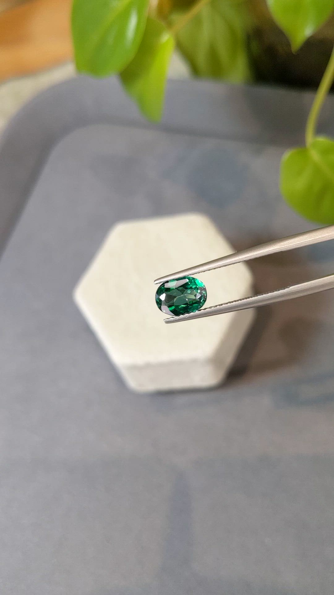 1.49 Ct. Bluish Green Topaz from Brazil Size Video