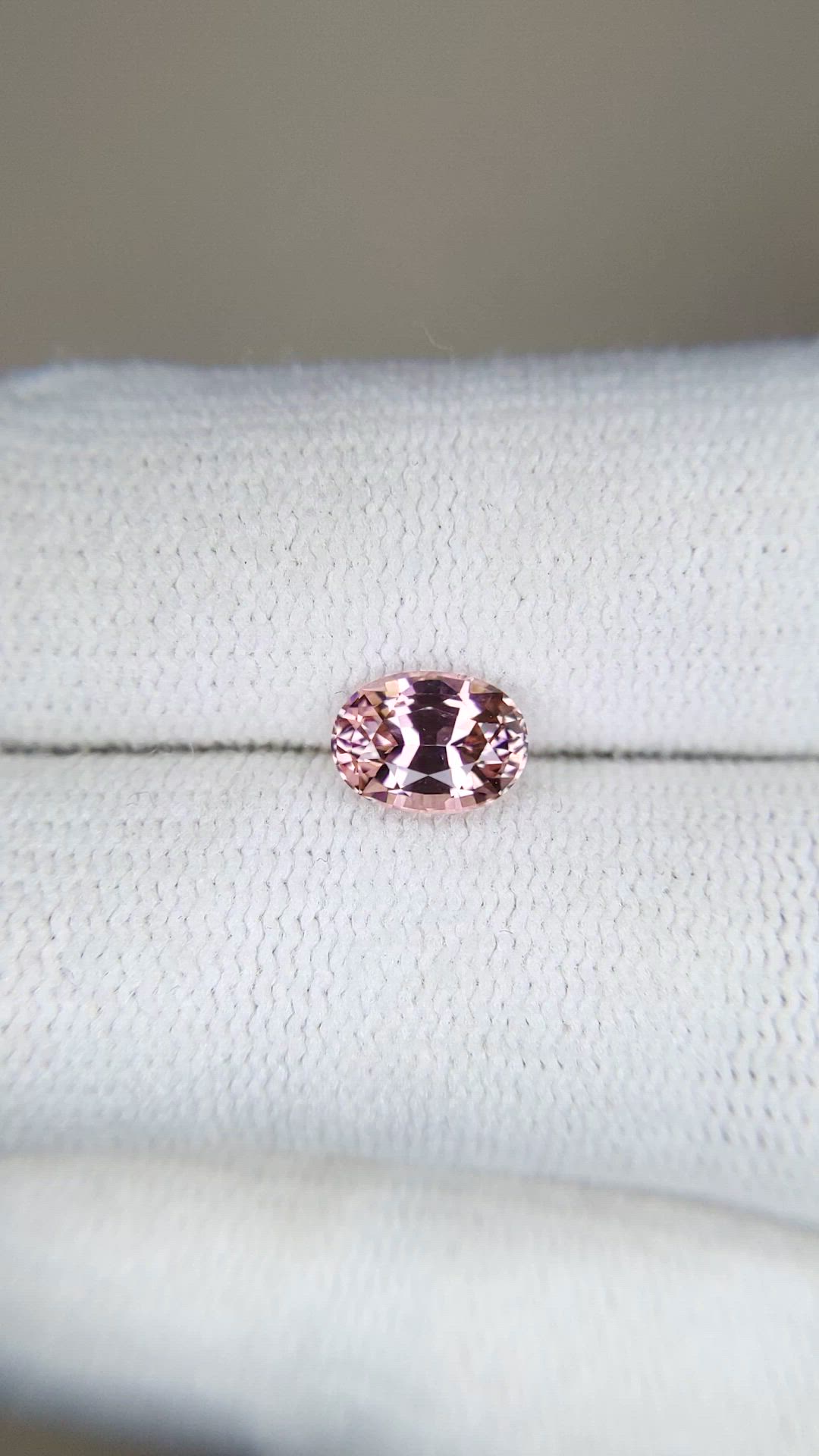 1.08 Ct. Pink Garnet from Ceylon (Sri Lanka) Size Video