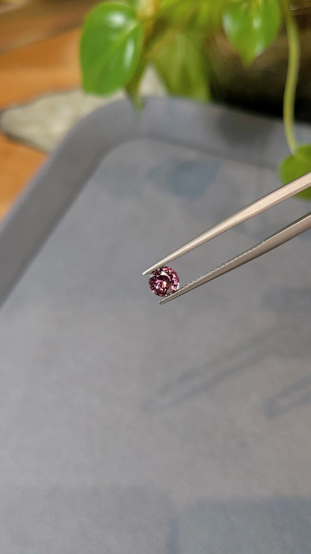 0.60 Ct. Pink Garnet from Ceylon (Sri Lanka) Size Video