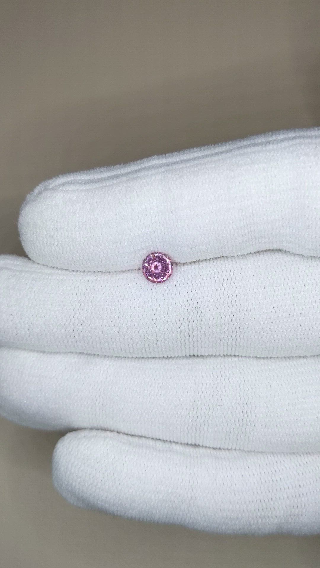 0.60 Ct. Pink Garnet from Ceylon (Sri Lanka) Size Video