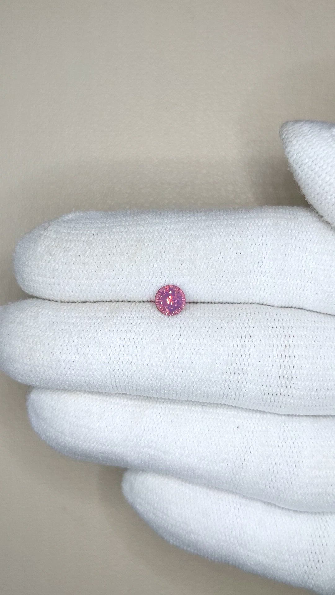 0.52 Ct. Purplish Red Garnet from Ceylon (Sri Lanka) Size Video
