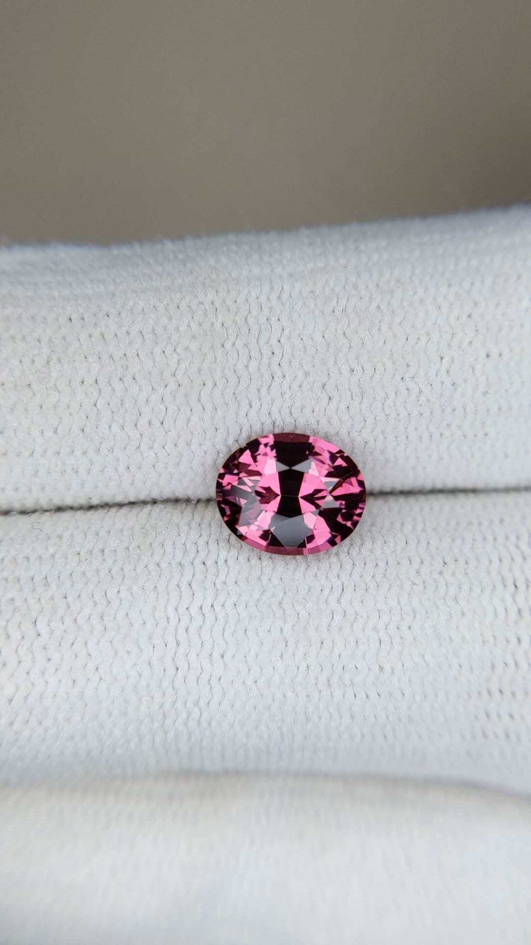 1.52 Ct. Purplish Pink Garnet from Ceylon (Sri Lanka) Size Video