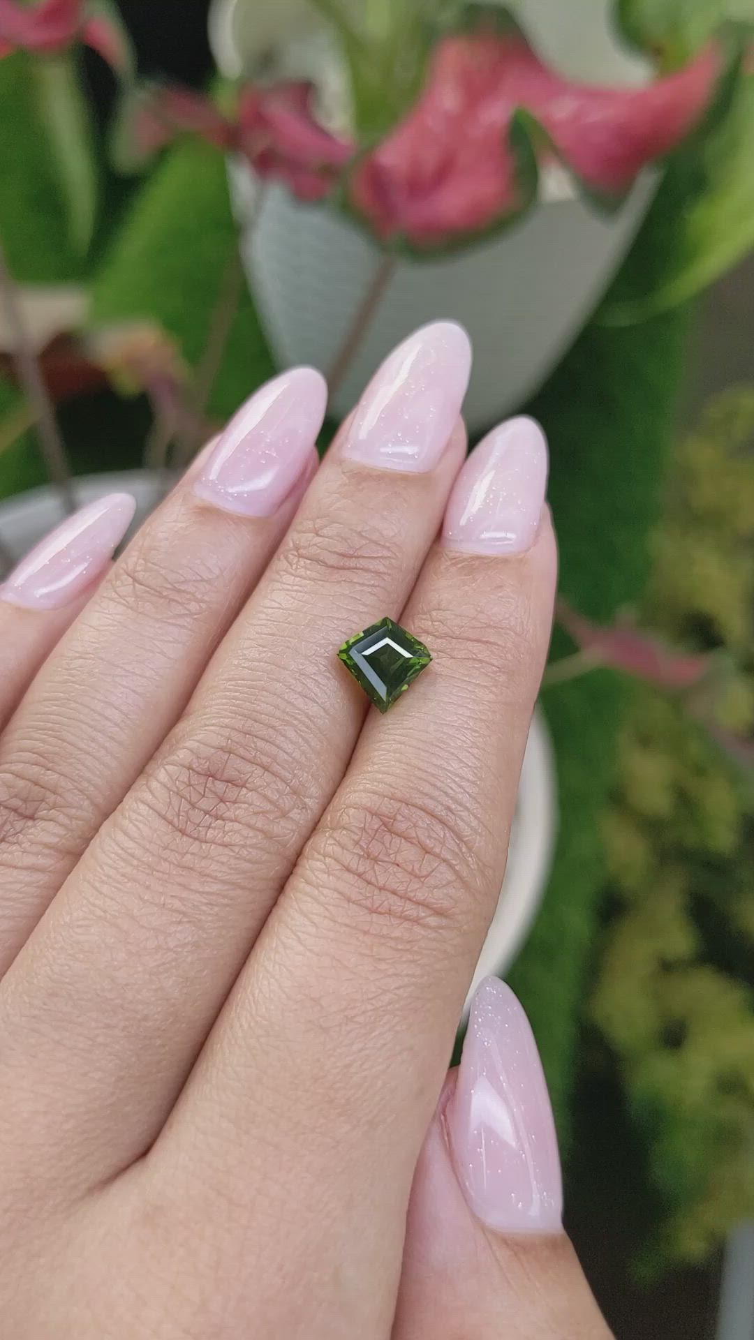 2.11 Ct. Yellowish Green Zircon from Ceylon (Sri Lanka) Size Video