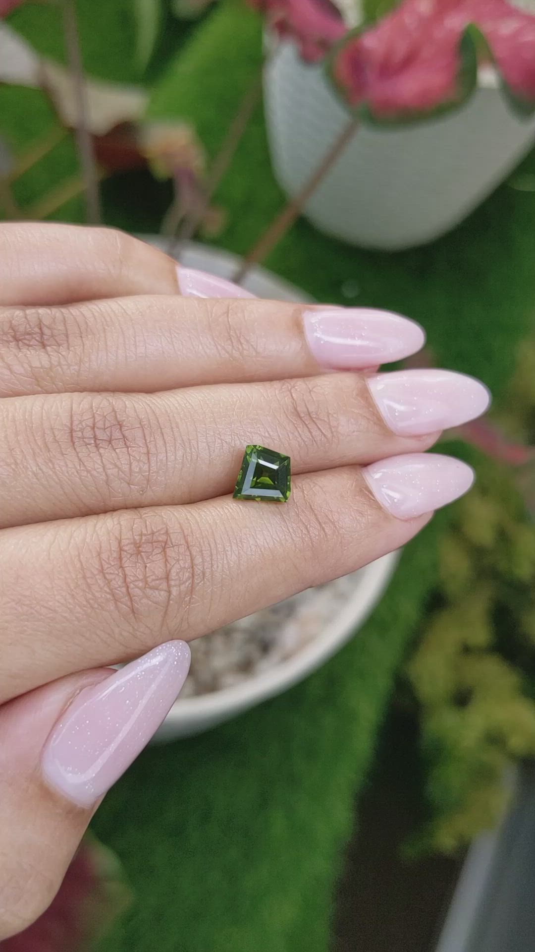 2.11 Ct. Yellowish Green Zircon from Ceylon (Sri Lanka) Size Video