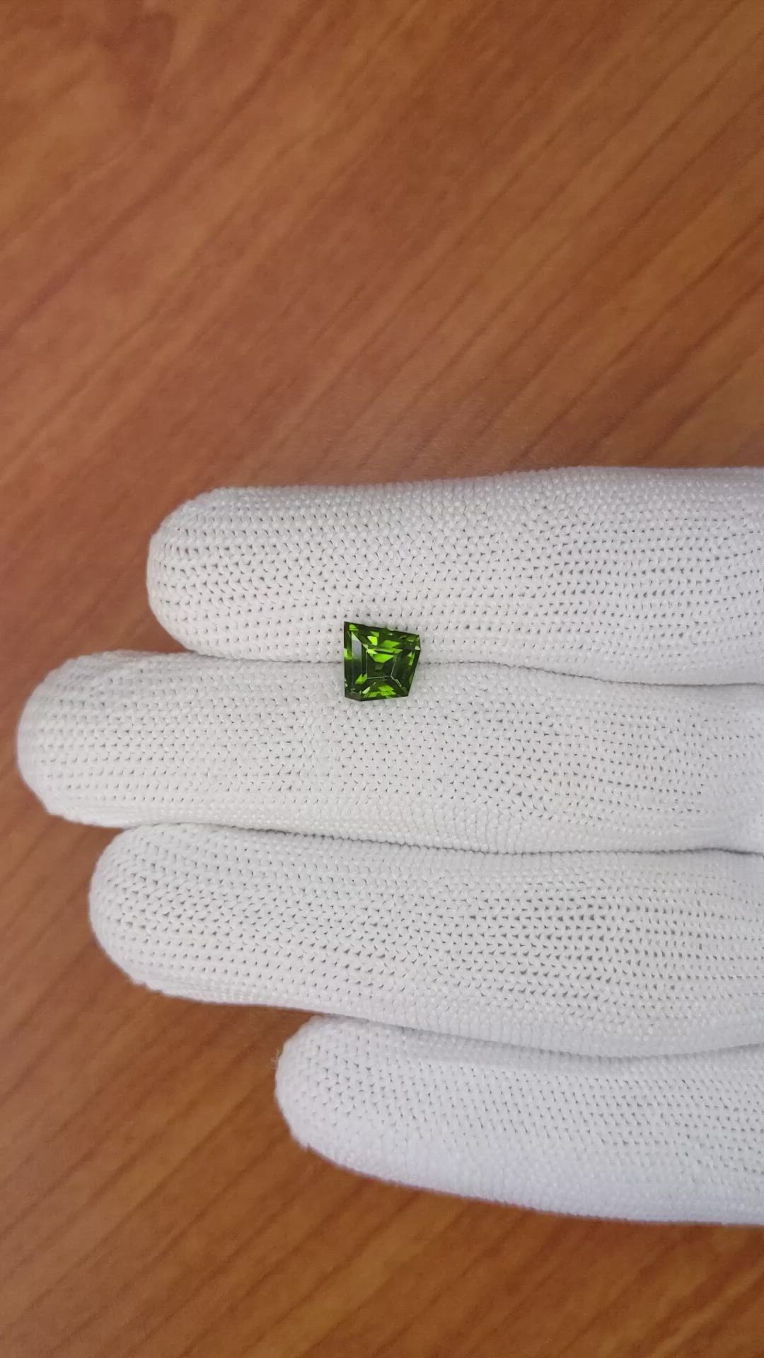 2.11 Ct. Yellowish Green Zircon from Ceylon (Sri Lanka) Size Video