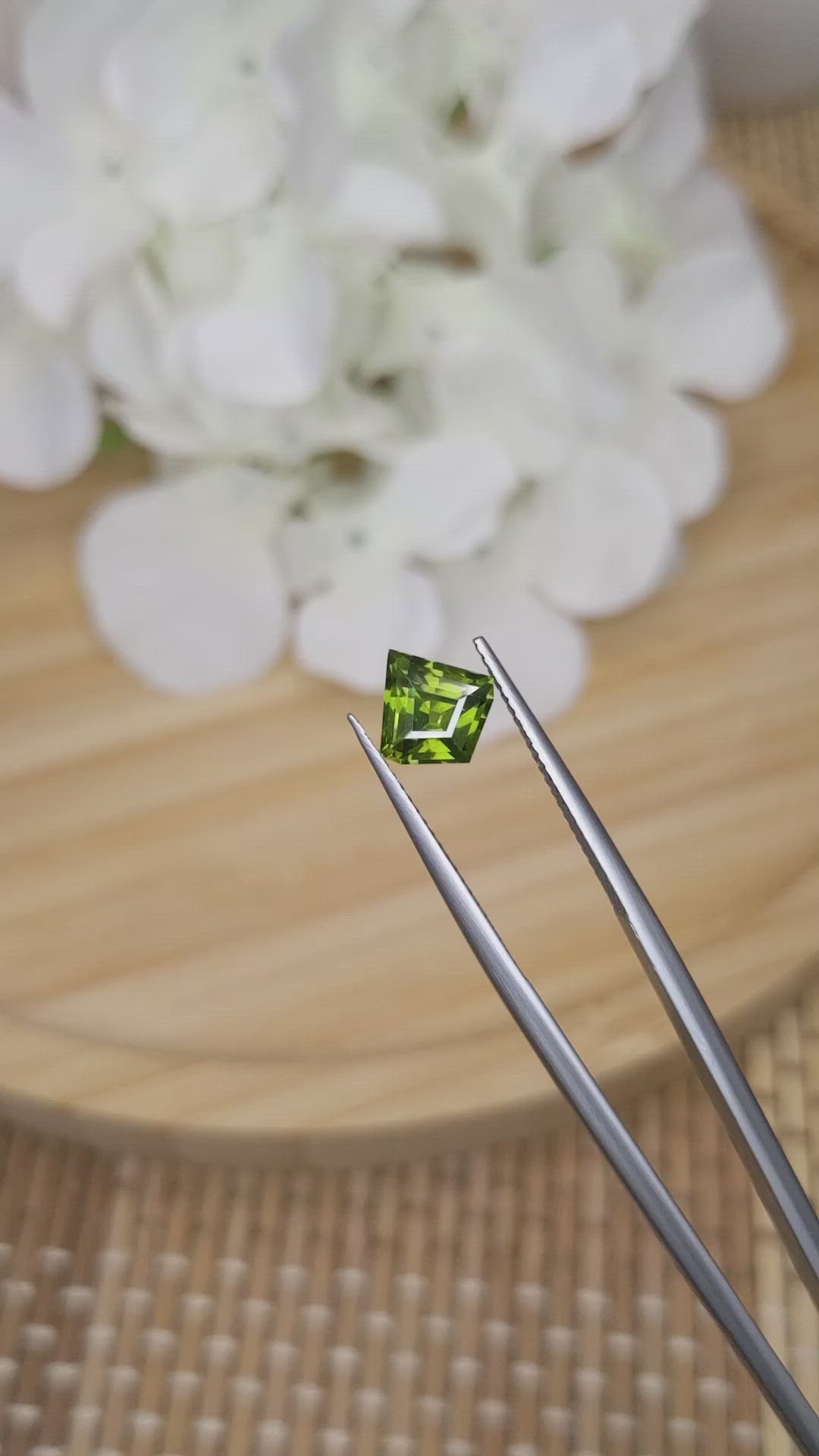 2.11 Ct. Yellowish Green Zircon from Ceylon (Sri Lanka) Size Video