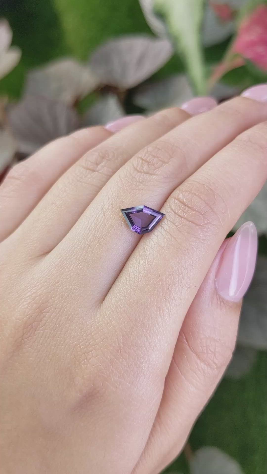 1.40 Ct. Purple Spinel from Ceylon (Sri Lanka) Size Video