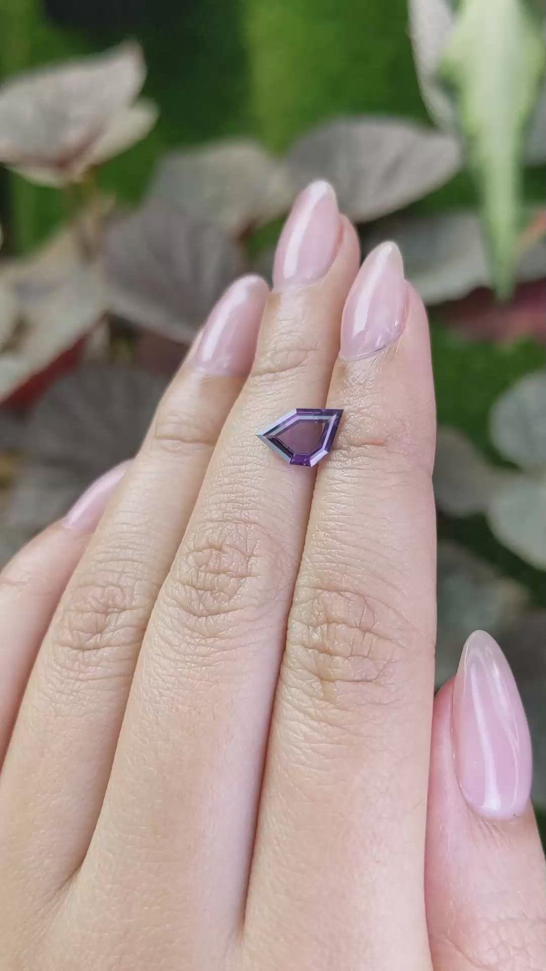 1.40 Ct. Purple Spinel from Ceylon (Sri Lanka) Size Video