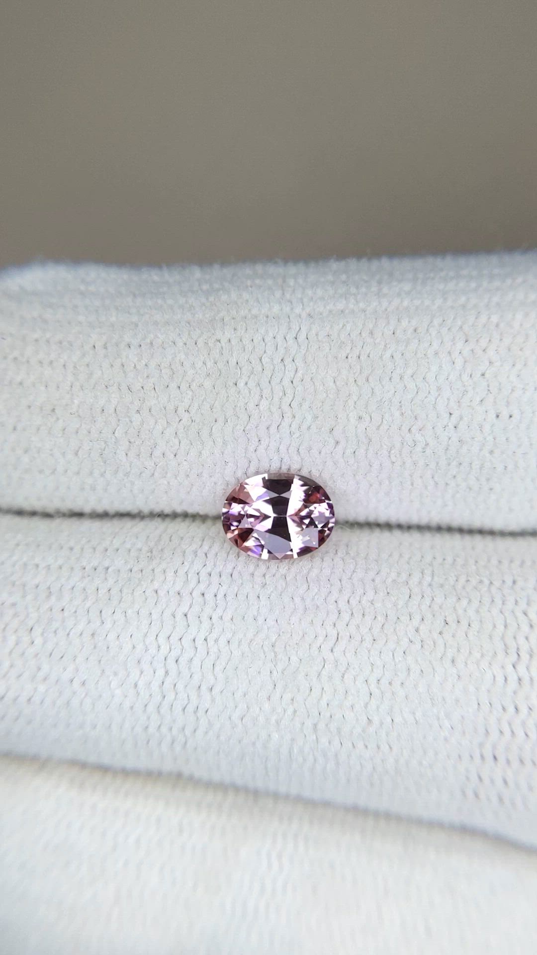 0.68 Ct. Pink Garnet from Ceylon (Sri Lanka) Size Video