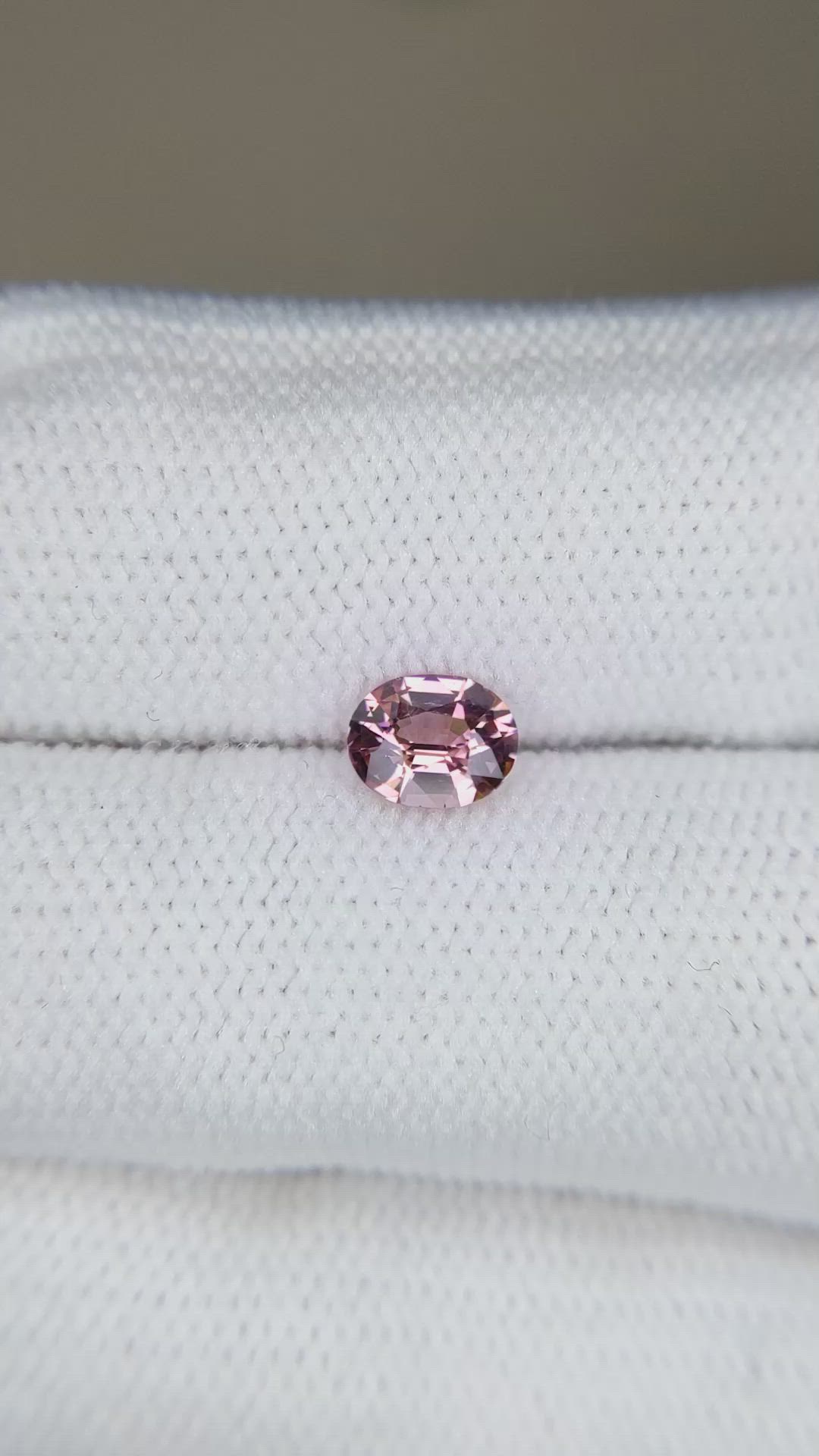 0.64 Ct. Orangish Red Garnet from Ceylon (Sri Lanka) Size Video