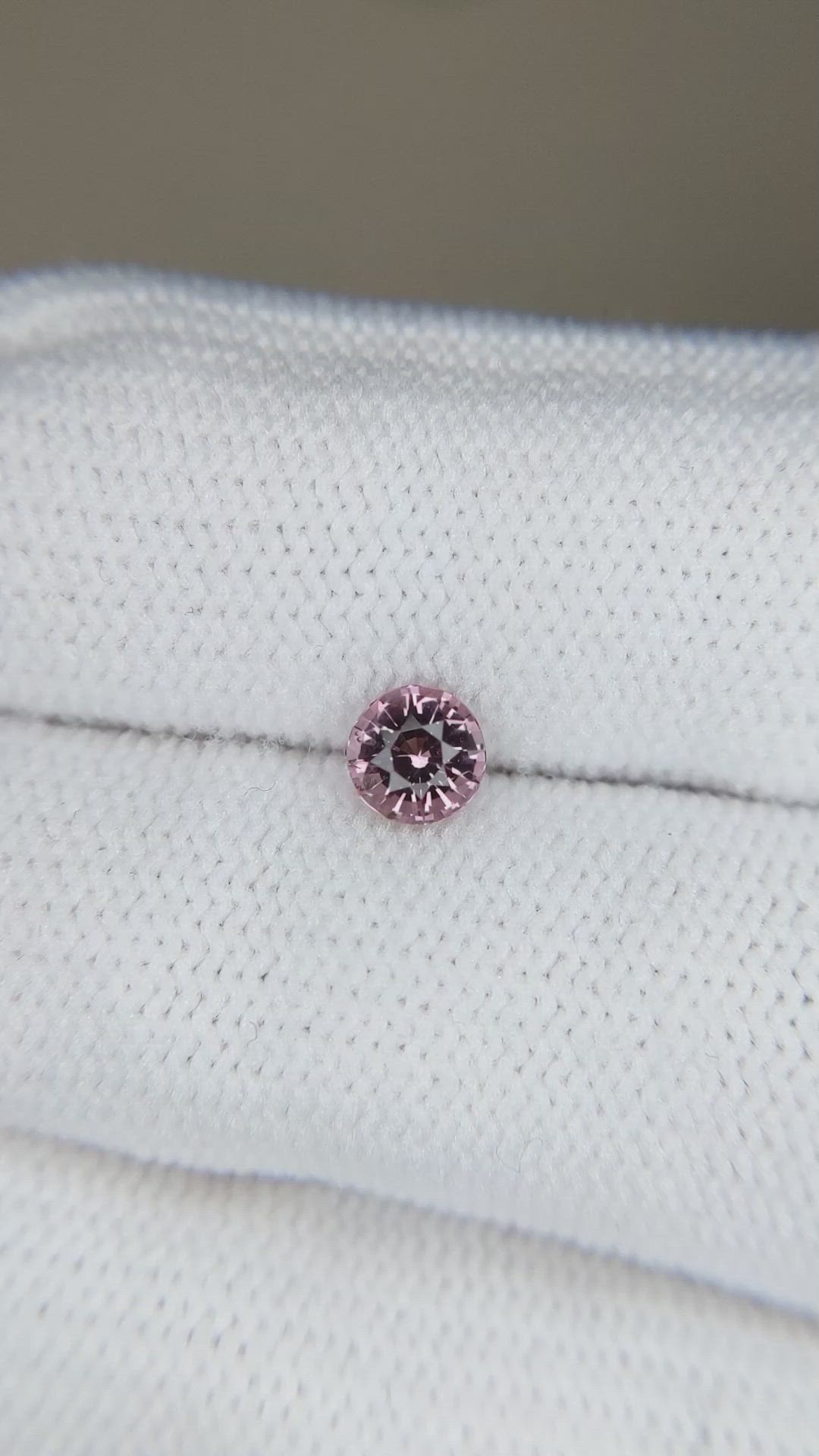 0.54 Ct. Pink Garnet from Ceylon (Sri Lanka) Size Video