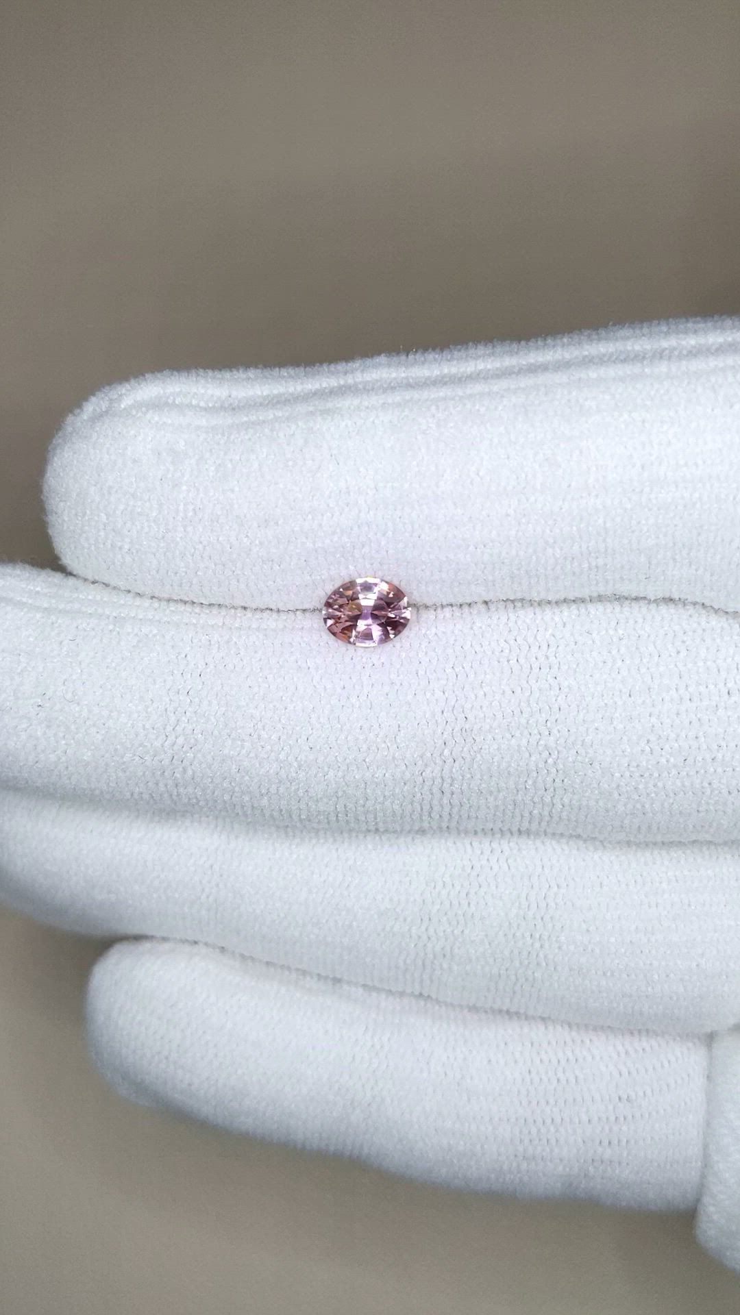 0.61 Ct. Purplish Pink Garnet from Ceylon (Sri Lanka) Size Video