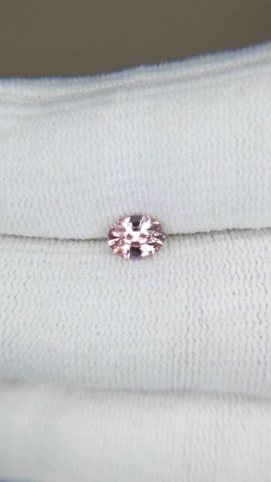 0.61 Ct. Purplish Pink Garnet from Ceylon (Sri Lanka) Size Video