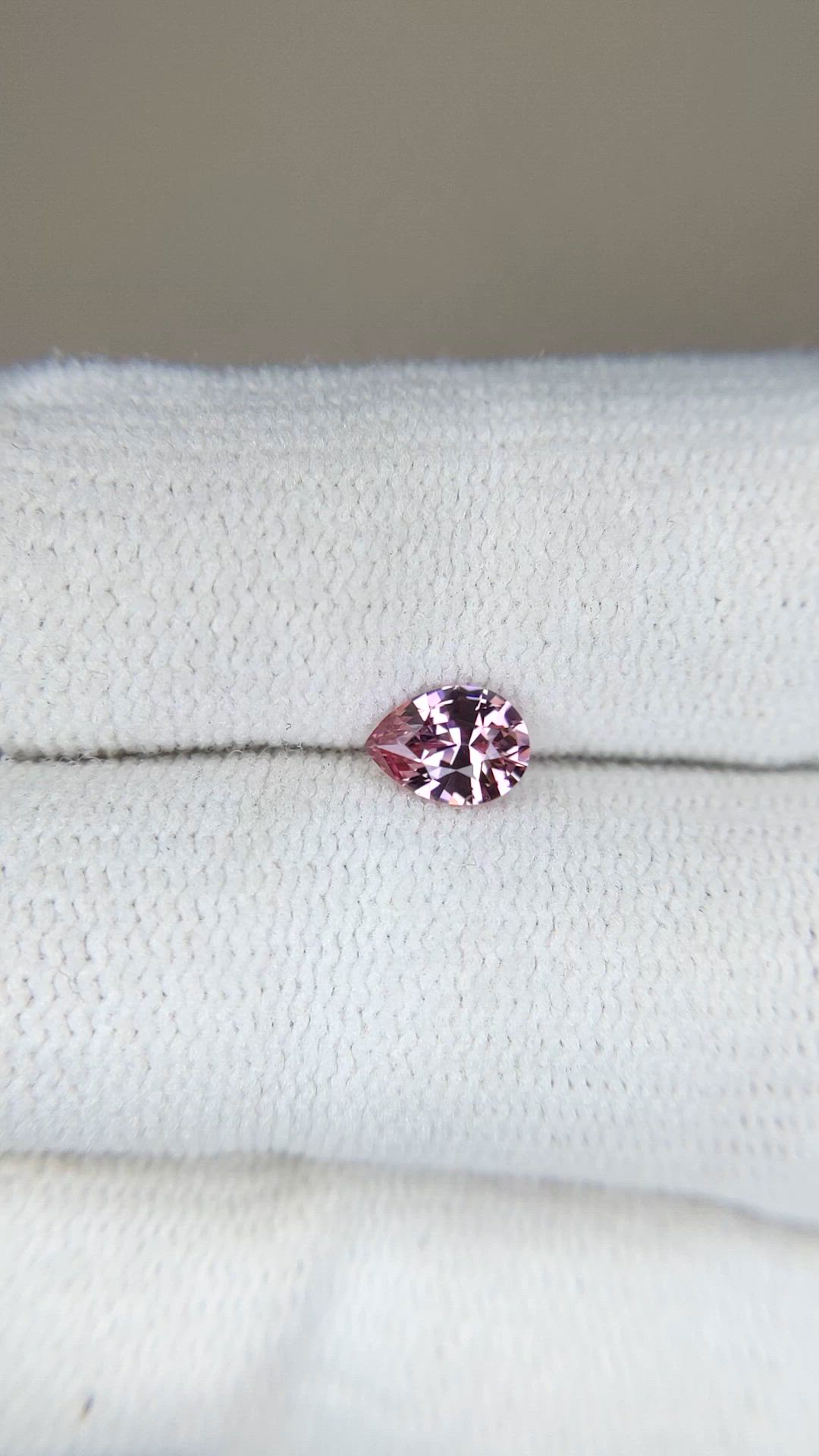 0.48 Ct. Purplish Pink Garnet from Ceylon (Sri Lanka) Size Video