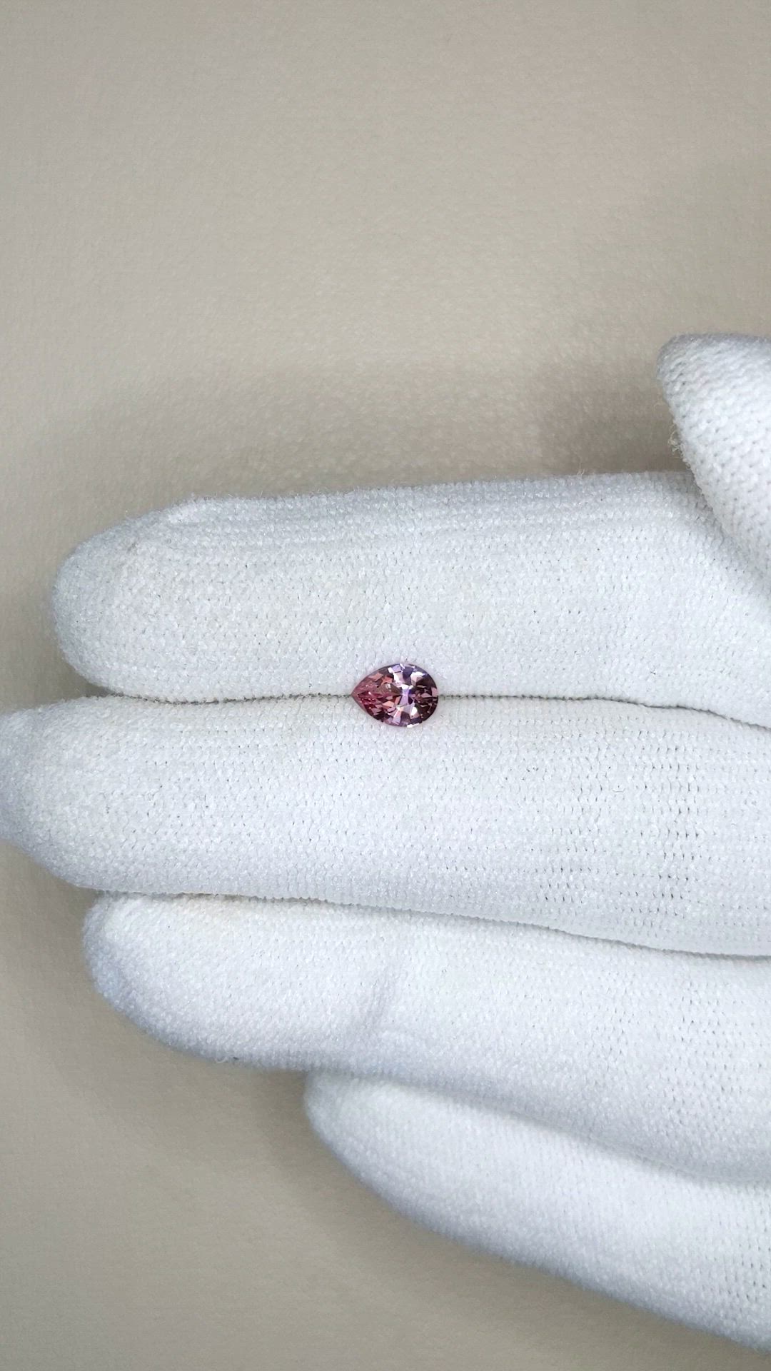 0.48 Ct. Purplish Pink Garnet from Ceylon (Sri Lanka) Size Video