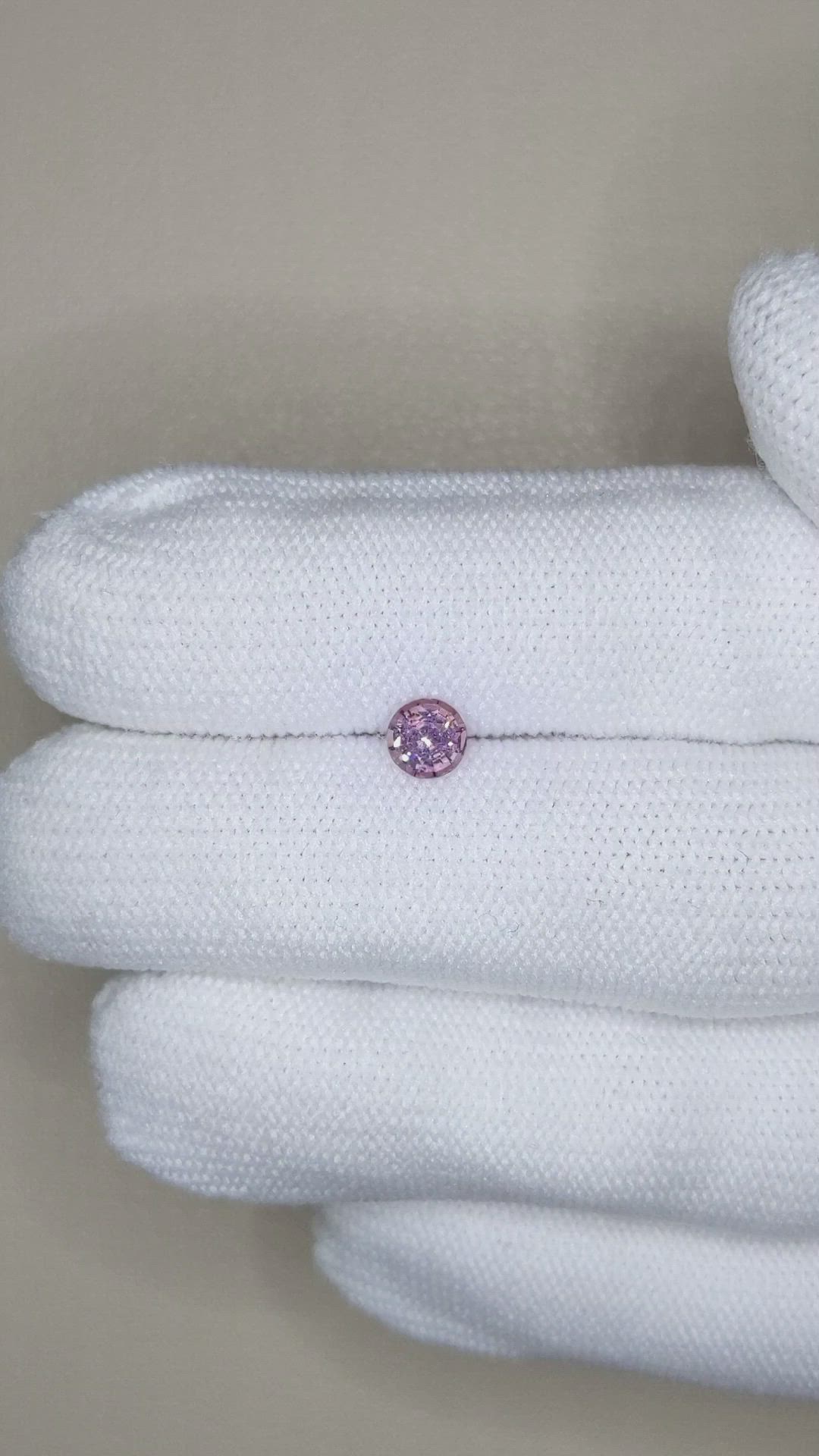 0.55 Ct. Purplish Pink Garnet from Ceylon (Sri Lanka) Size Video