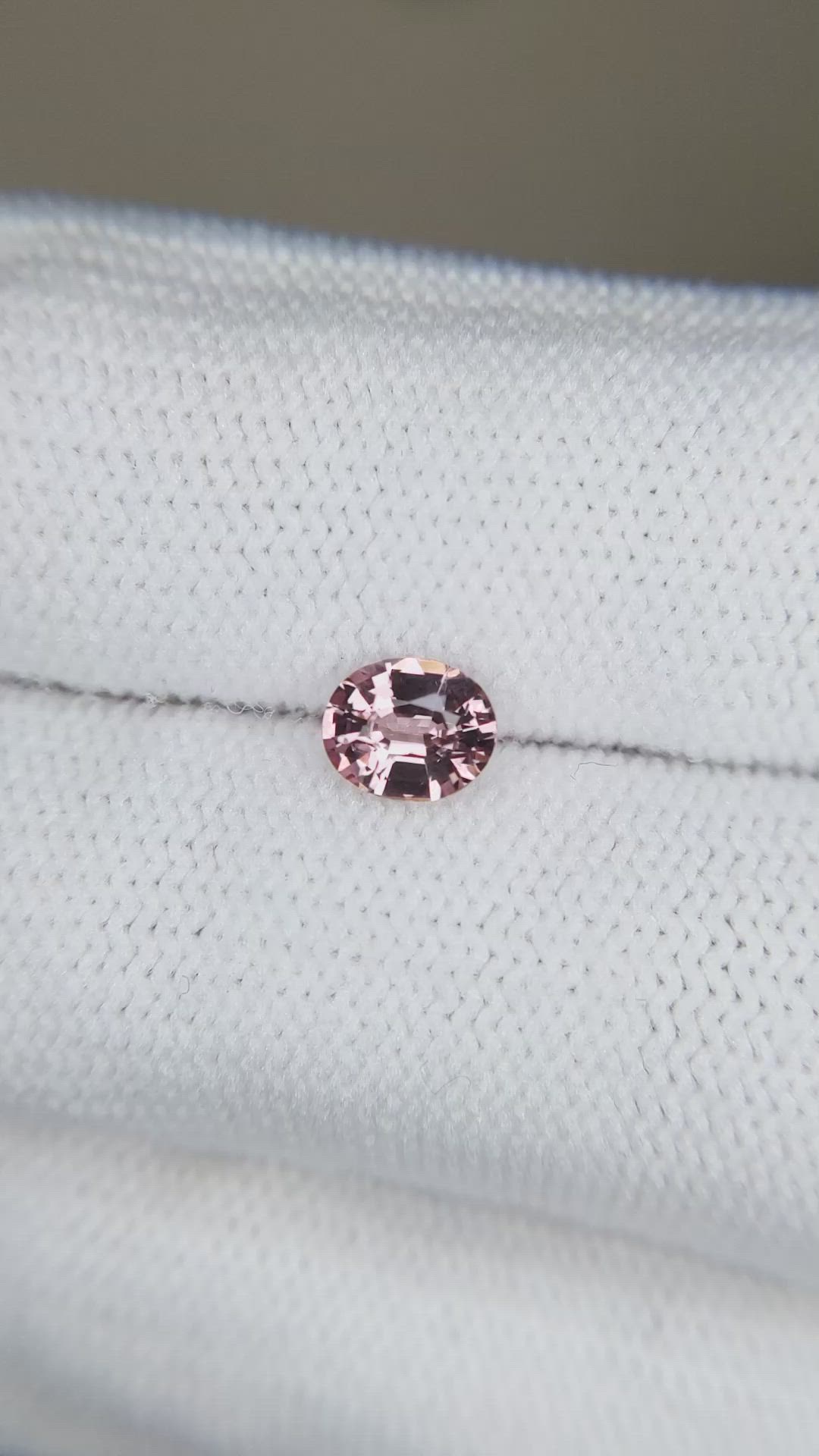 0.68 Ct. Reddish Pink Garnet from Ceylon (Sri Lanka) Size Video
