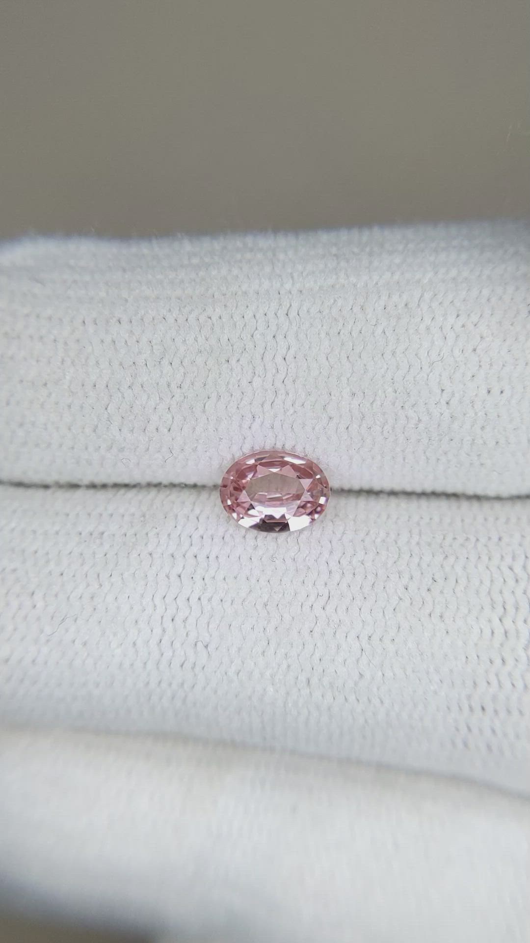 0.52 Ct. Pink Garnet from Ceylon (Sri Lanka) Size Video