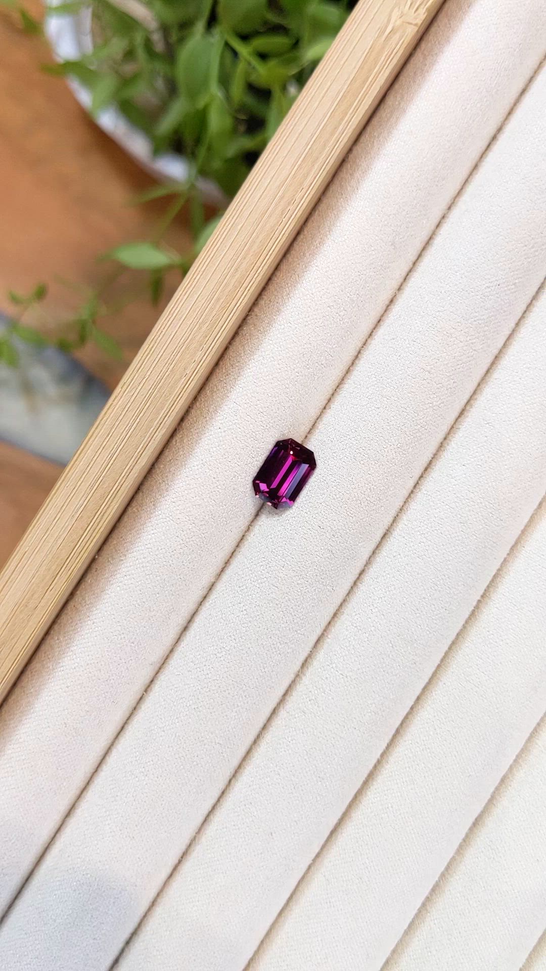 1.93 Ct. Purplish Pink Garnet from Ceylon (Sri Lanka) Size Video