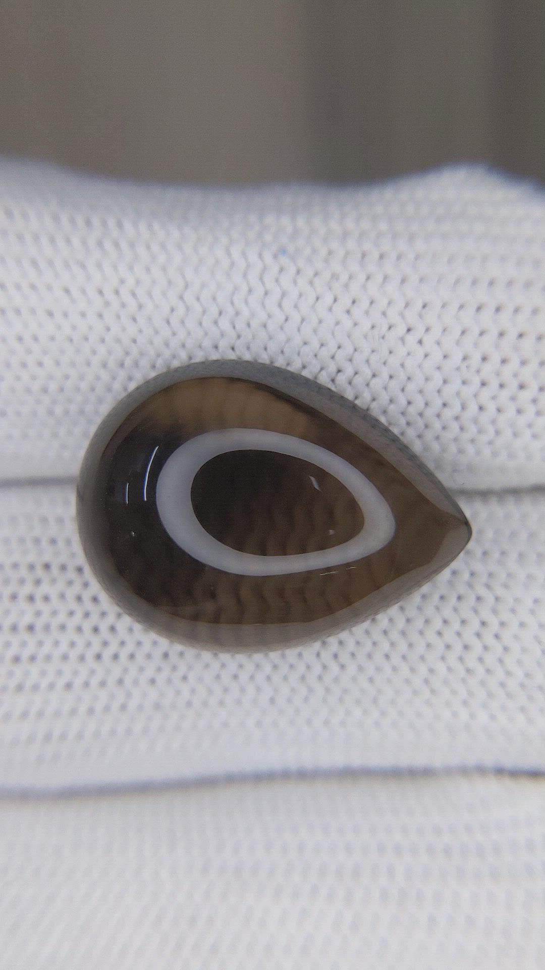 17.44 Ct. Brown Cabochon Smokey Quartz from Brazil Size Video