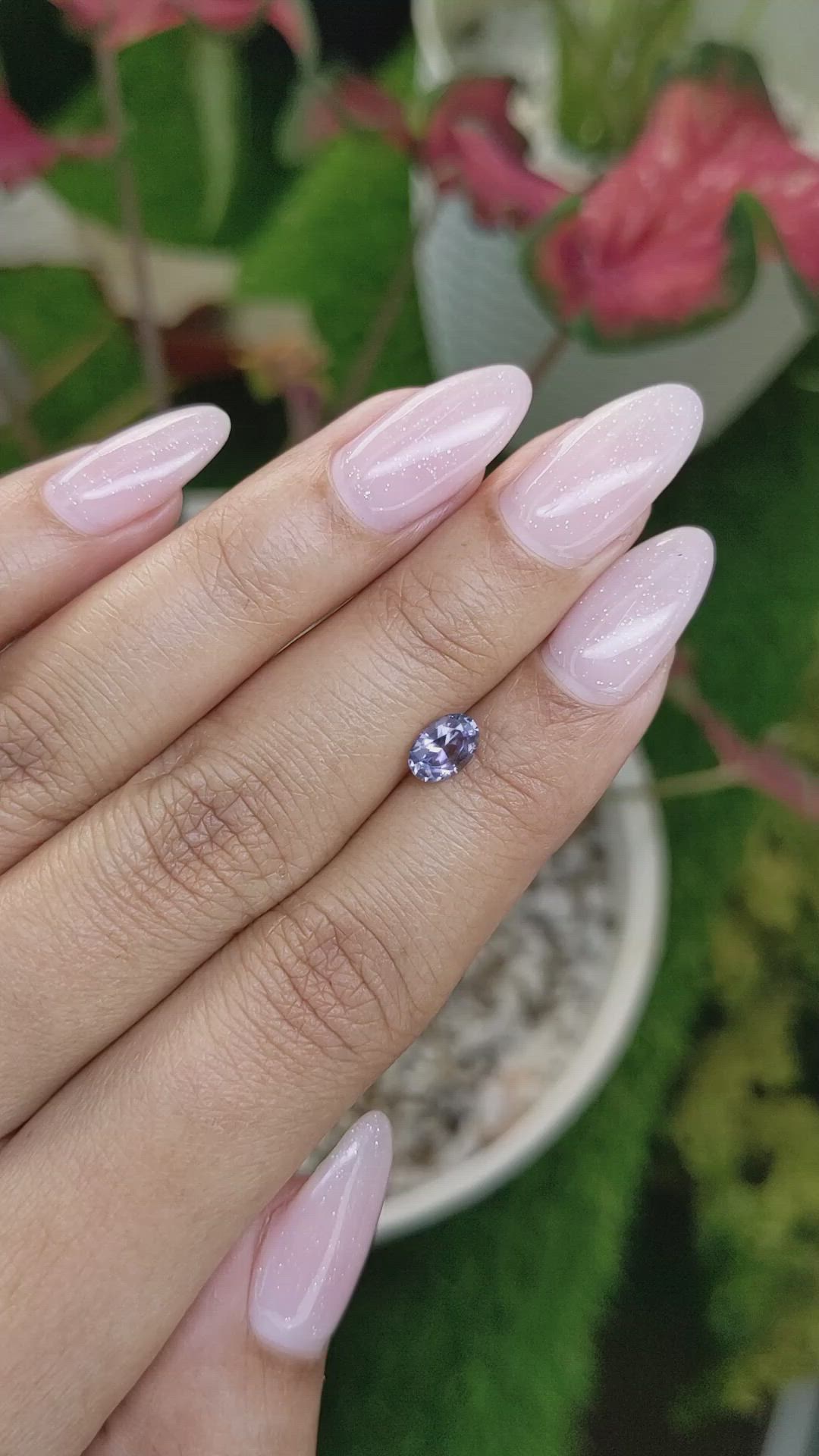 0.70 Ct. Spinel from Ceylon (Sri Lanka) Size Video