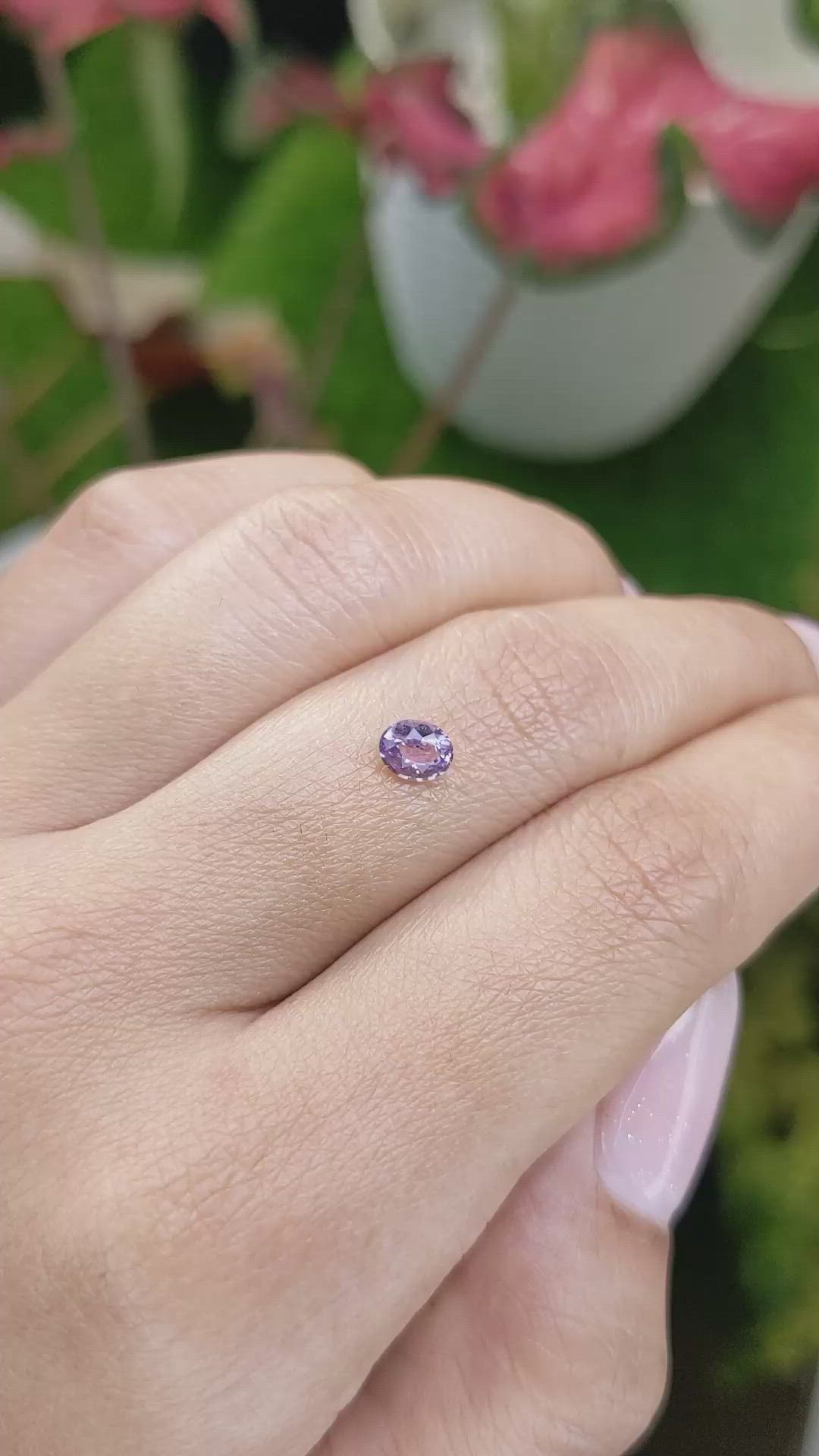 0.44 Ct. Spinel from Ceylon (Sri Lanka) Size Video