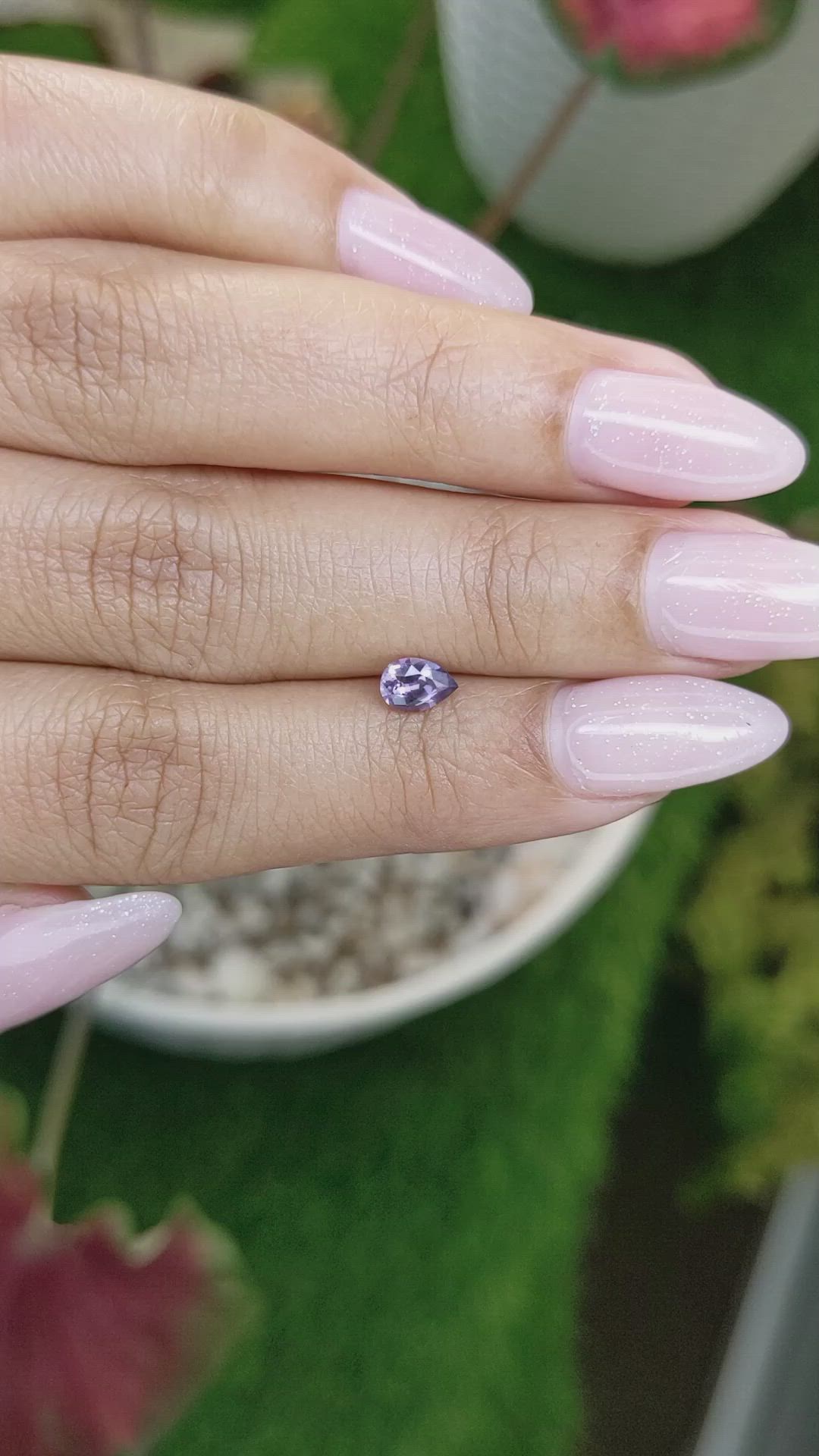 0.44 Ct. Spinel from Ceylon (Sri Lanka) Size Video