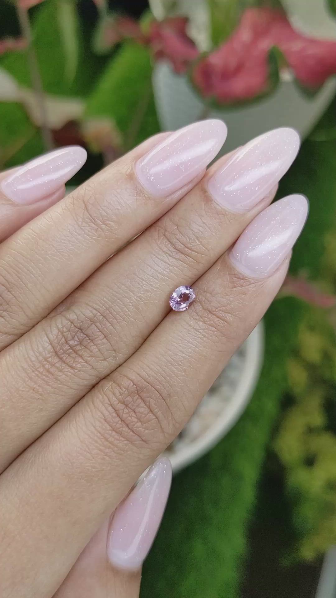 0.41 Ct. Spinel from Ceylon (Sri Lanka) Size Video