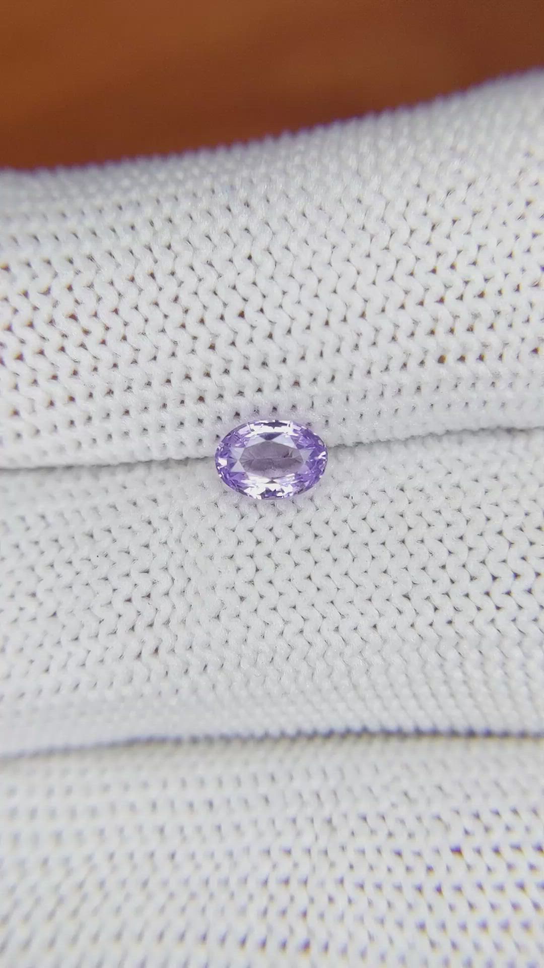 0.63 Ct. Purple Spinel from Ceylon (Sri Lanka) Size Video