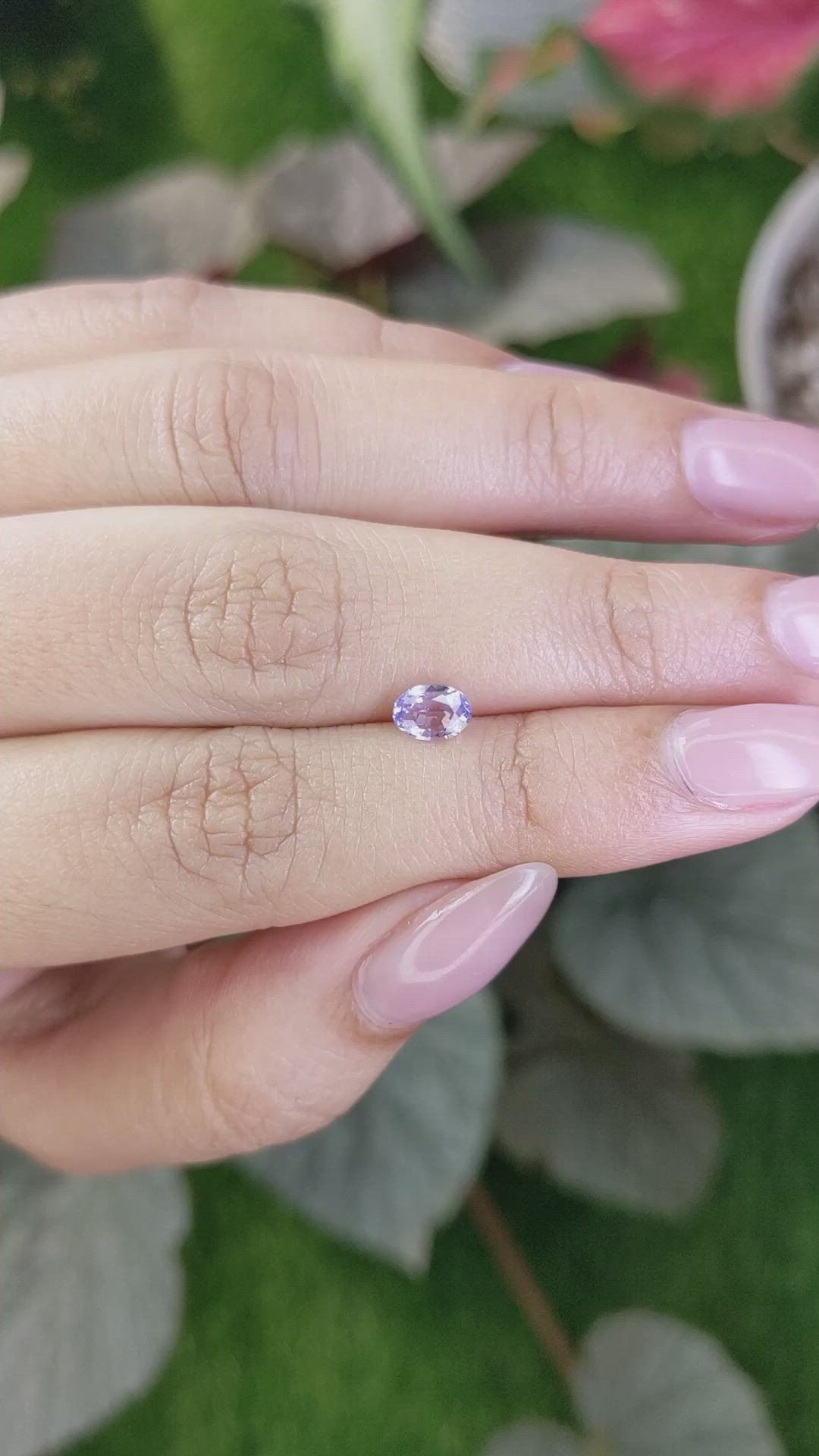 0.63 Ct. Purple Spinel from Ceylon (Sri Lanka) Size Video