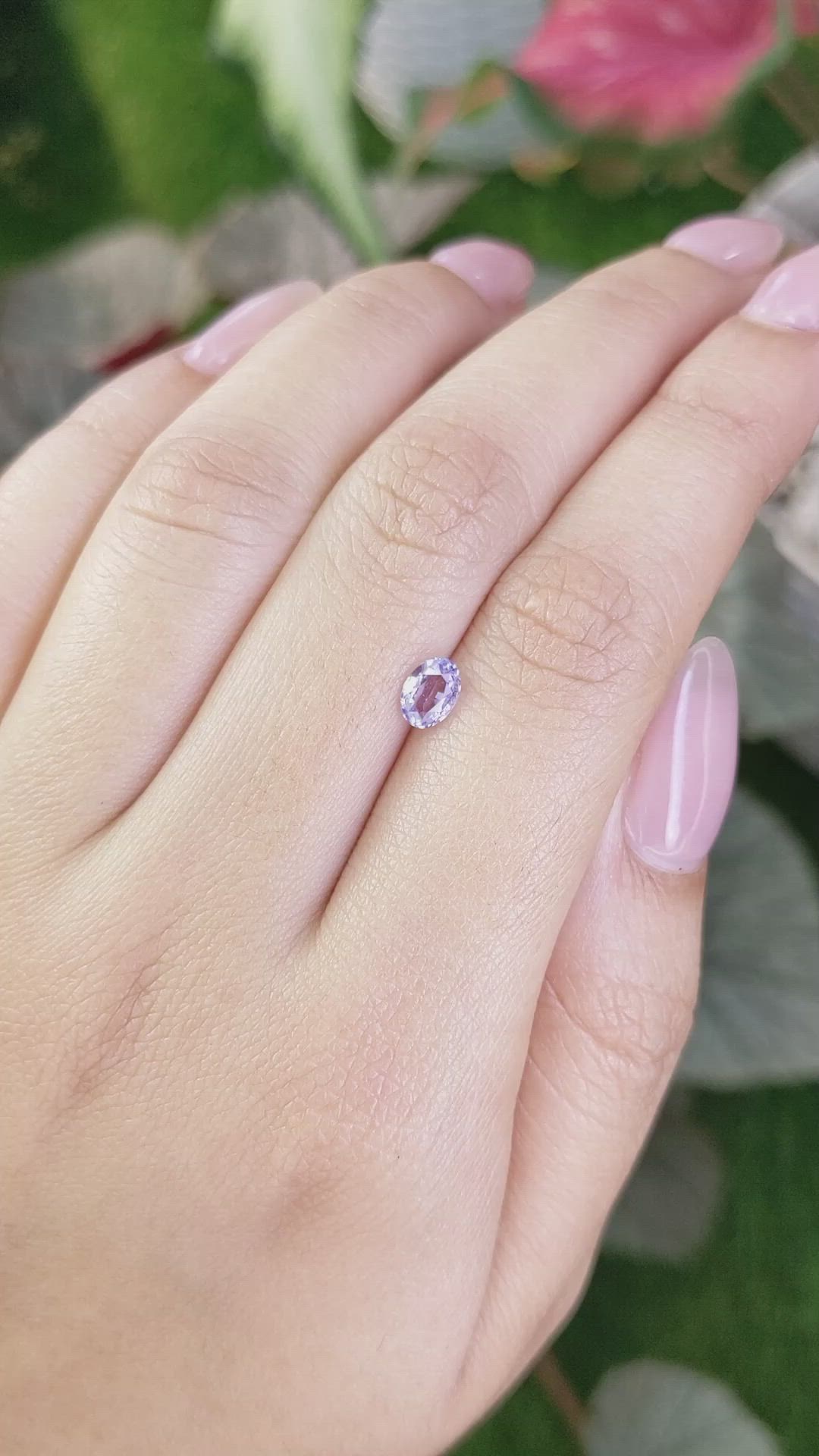 0.63 Ct. Purple Spinel from Ceylon (Sri Lanka) Size Video