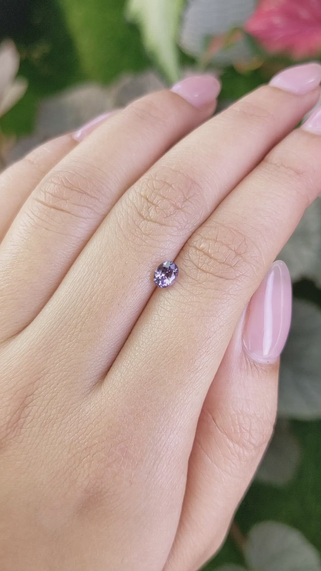 0.58 Ct. Spinel from Ceylon (Sri Lanka) Size Video