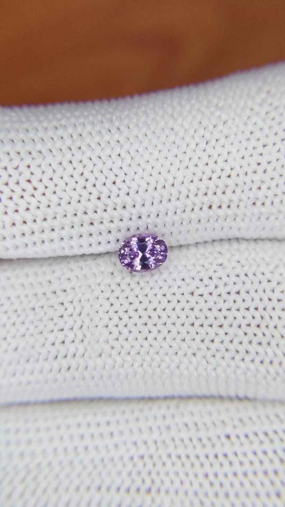 0.58 Ct. Spinel from Ceylon (Sri Lanka) Size Video