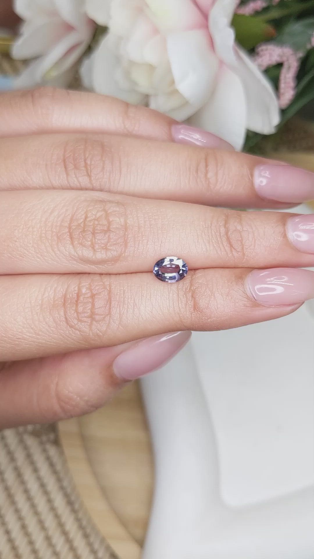 0.87 Ct. Spinel from Ceylon (Sri Lanka) Size Video