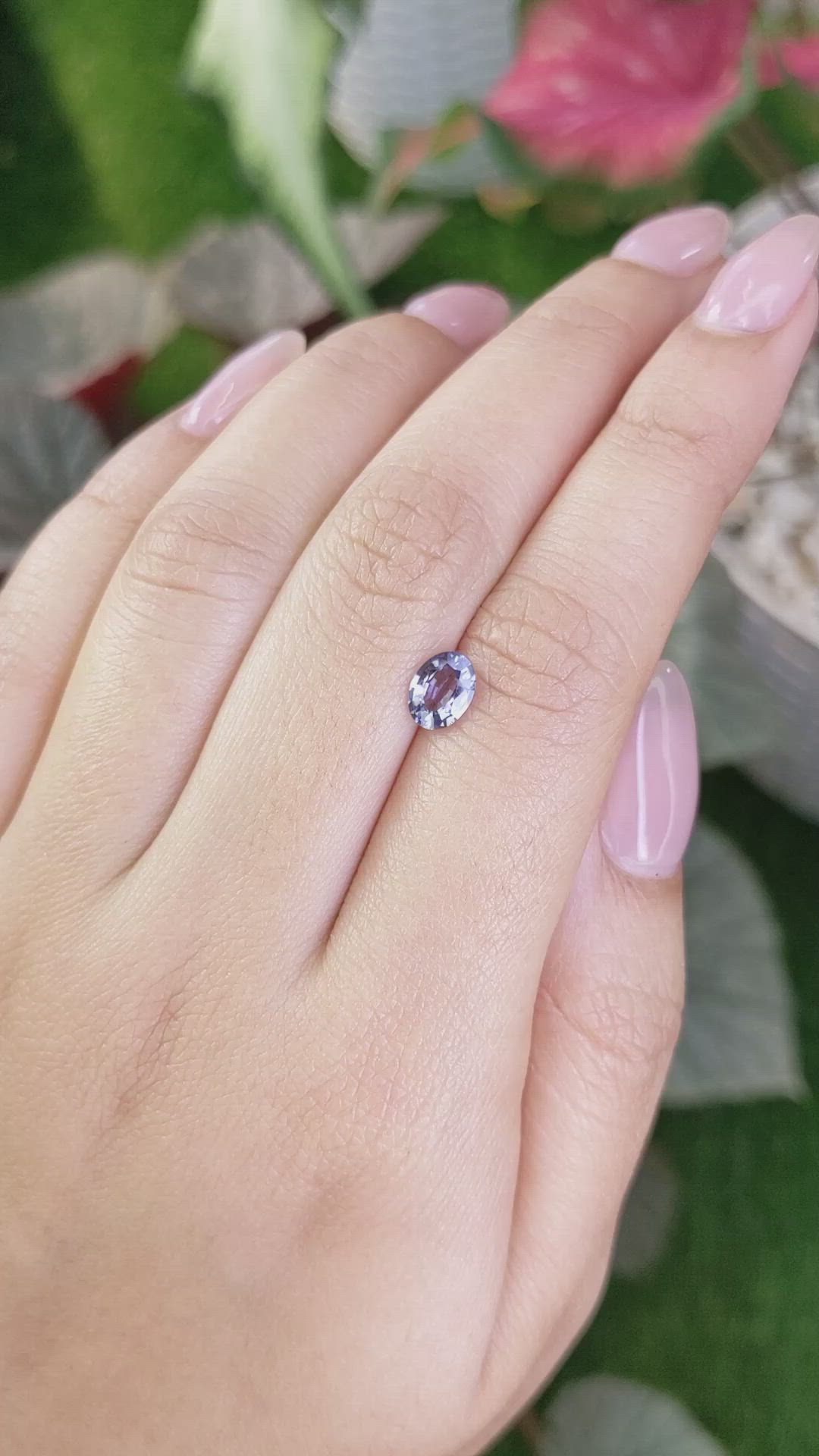 0.87 Ct. Spinel from Ceylon (Sri Lanka) Size Video