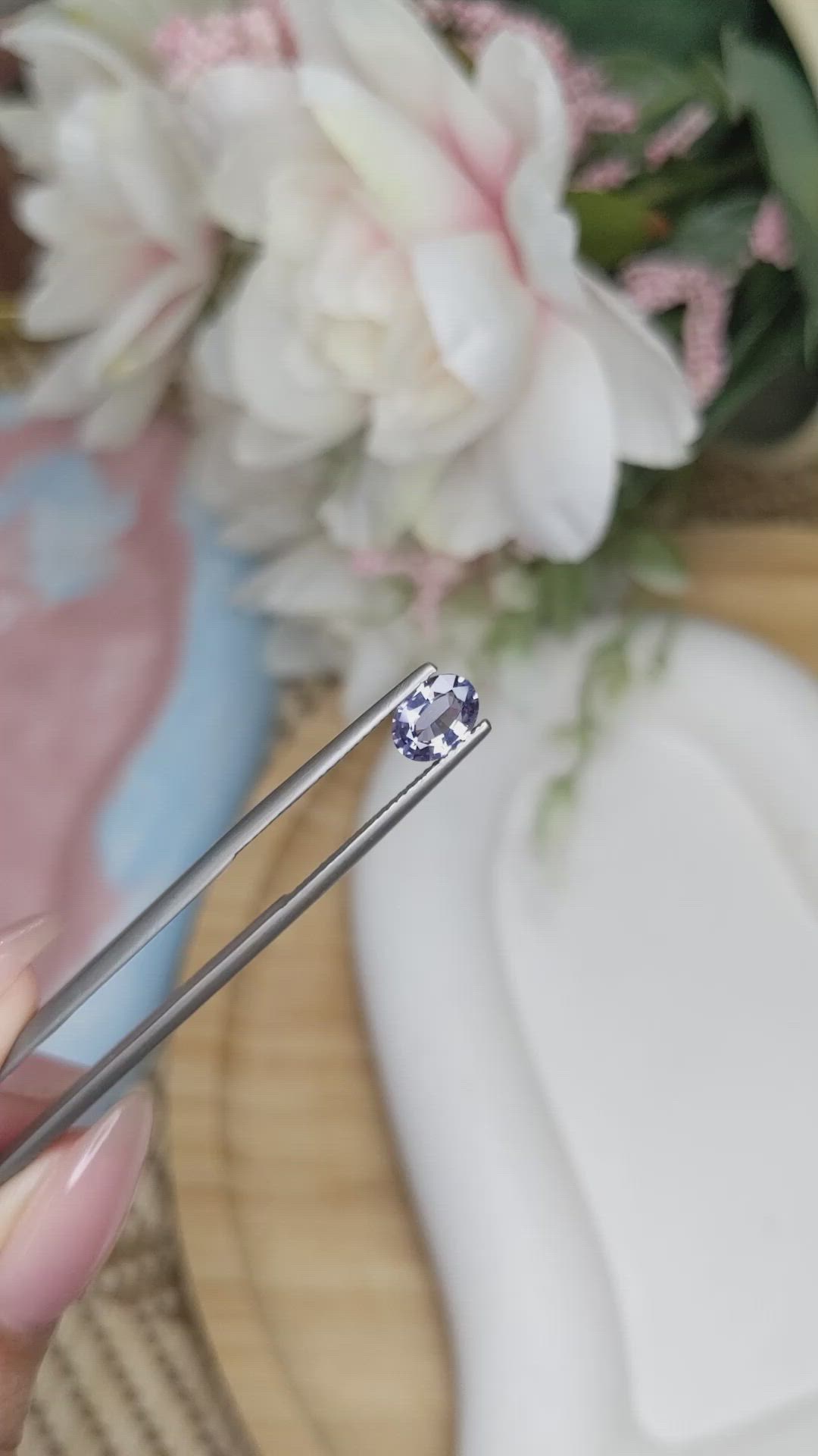 0.87 Ct. Spinel from Ceylon (Sri Lanka) Size Video