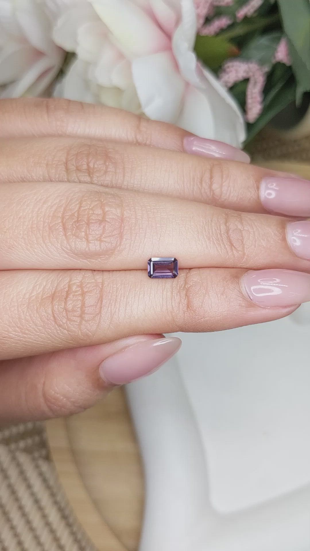 0.52 Ct. Spinel from Ceylon (Sri Lanka) Size Video