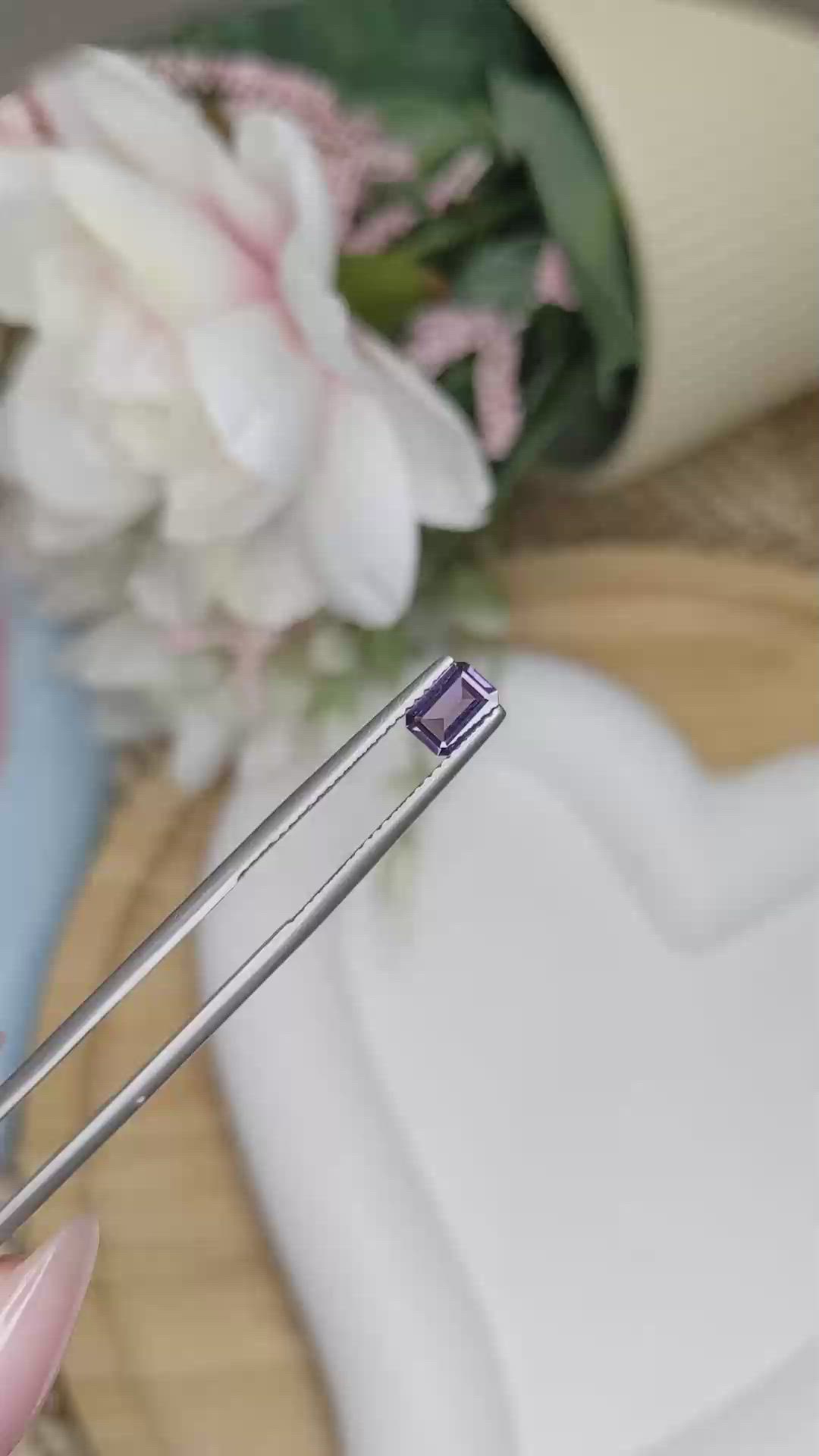 0.52 Ct. Spinel from Ceylon (Sri Lanka) Size Video