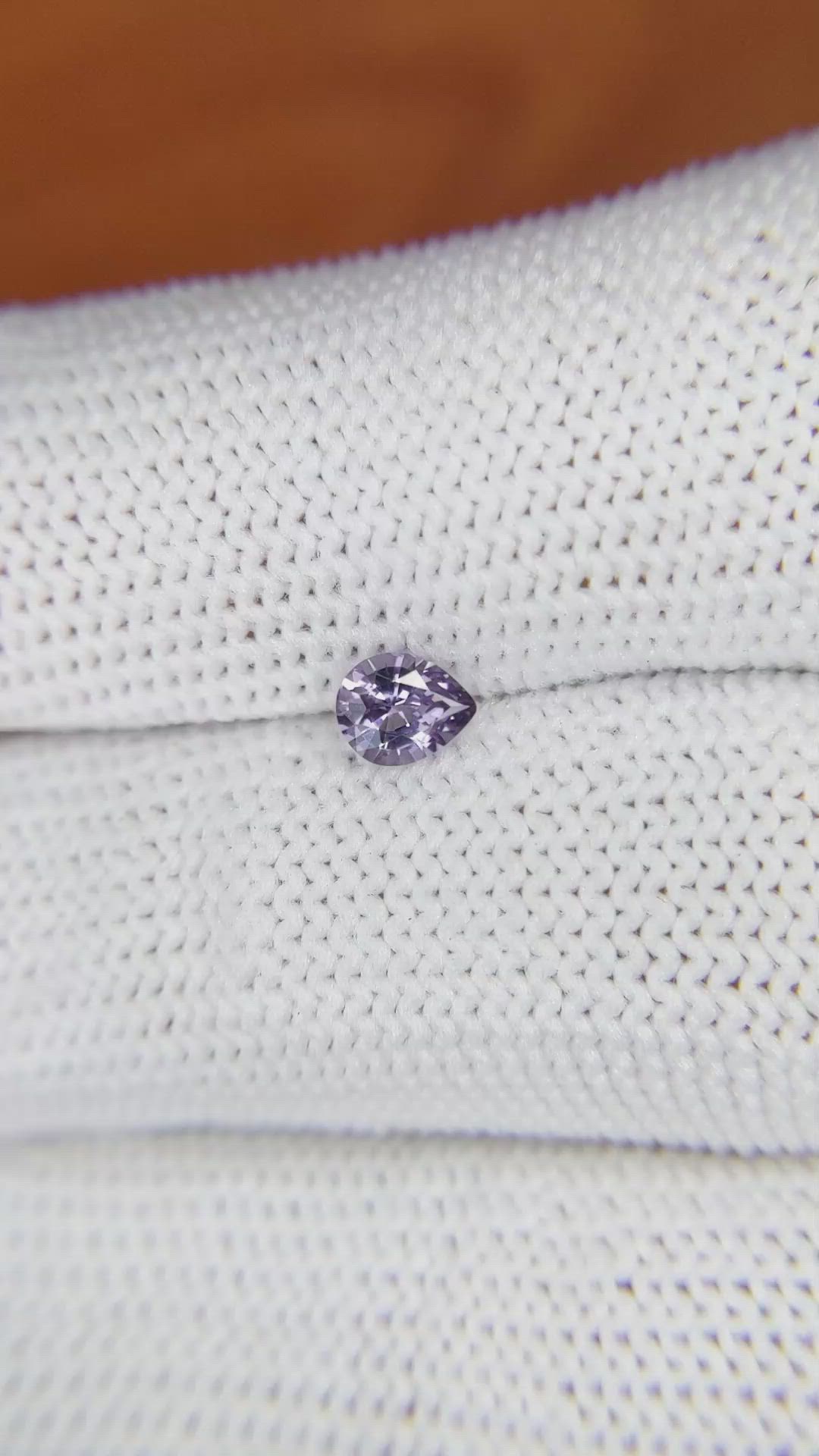 0.39 Ct. Spinel from Ceylon (Sri Lanka) Size Video