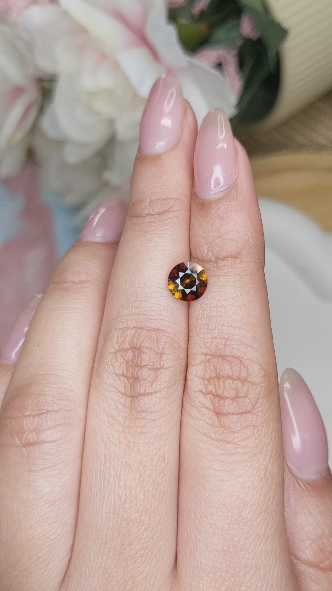 0.94 Ct. Tourmaline from Ceylon (Sri Lanka) Size Video