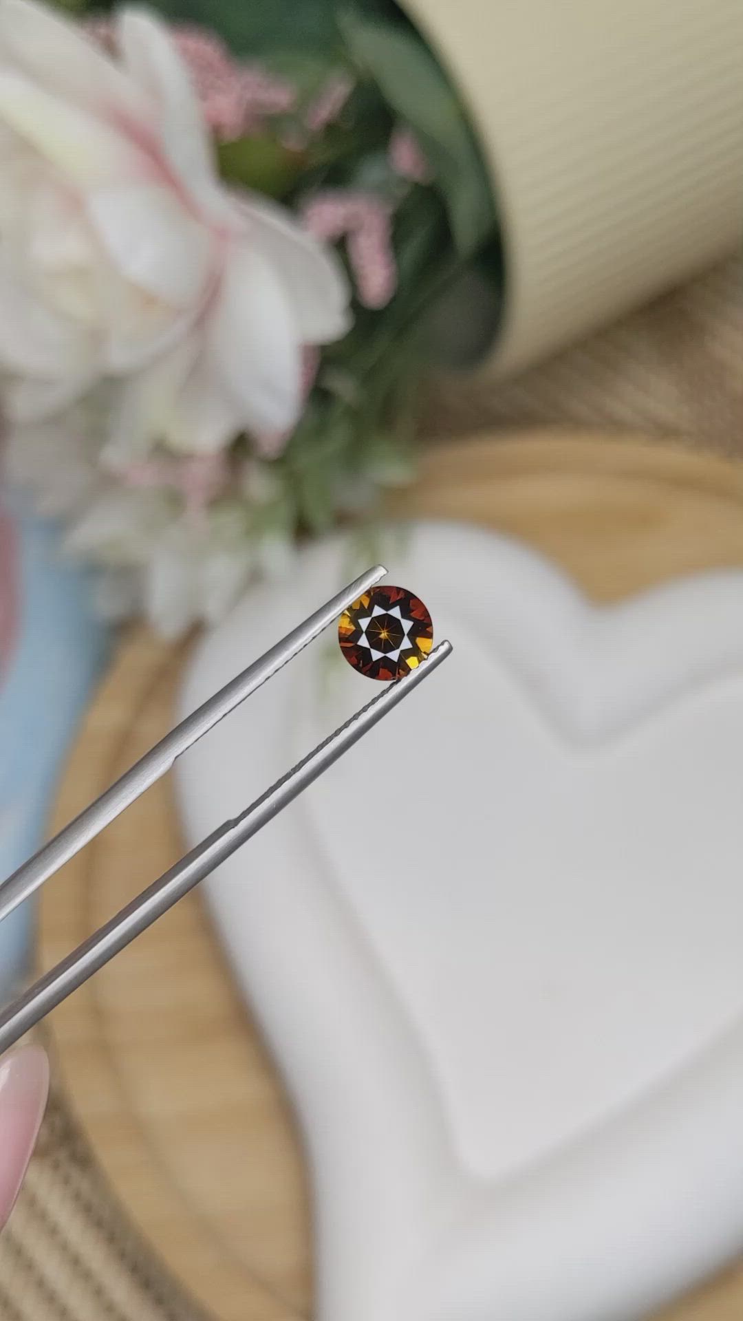 0.94 Ct. Tourmaline from Ceylon (Sri Lanka) Size Video